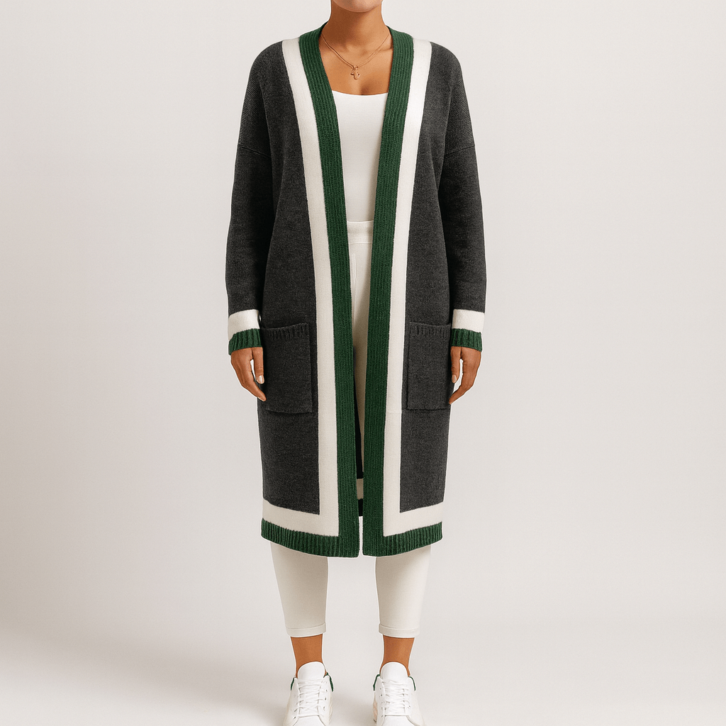 Rosgrove | Women - Long Cardigan - Vintage Knit Style