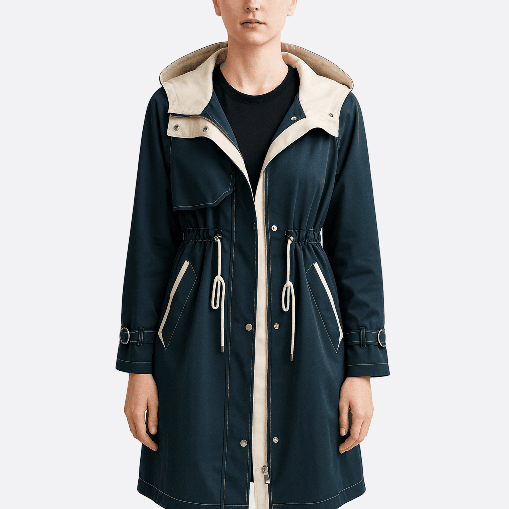 Rosgrove | Women - Long Hooded Trench Coat - Waterproof