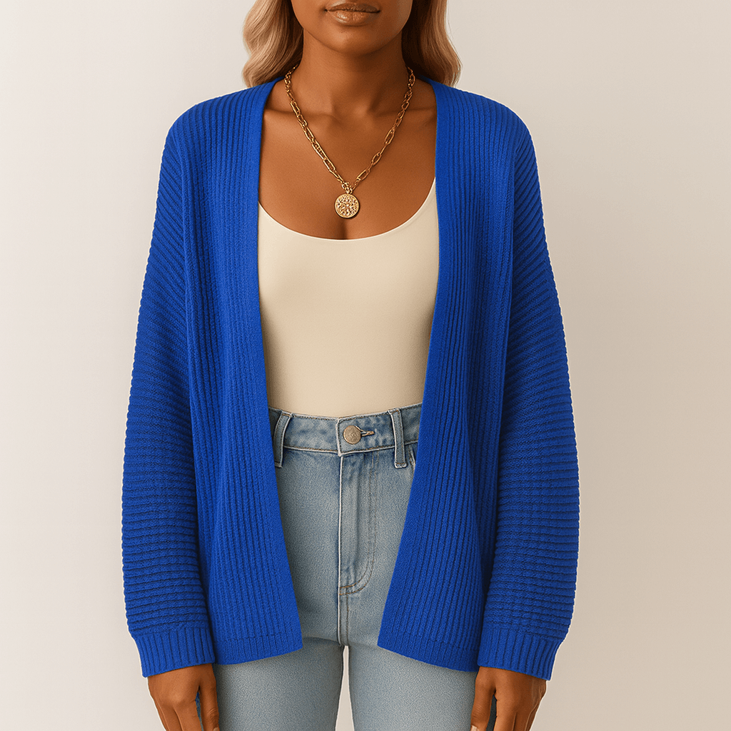 Rosgrove | Women - Modern Waffle Pattern Cardigan - Casual Cut