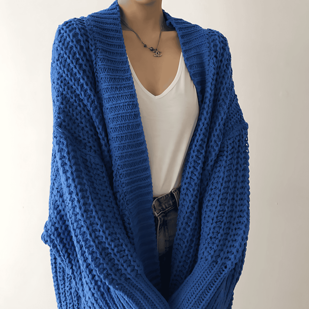 Rosgrove | Women - Open Front Cardigan with Casual Details