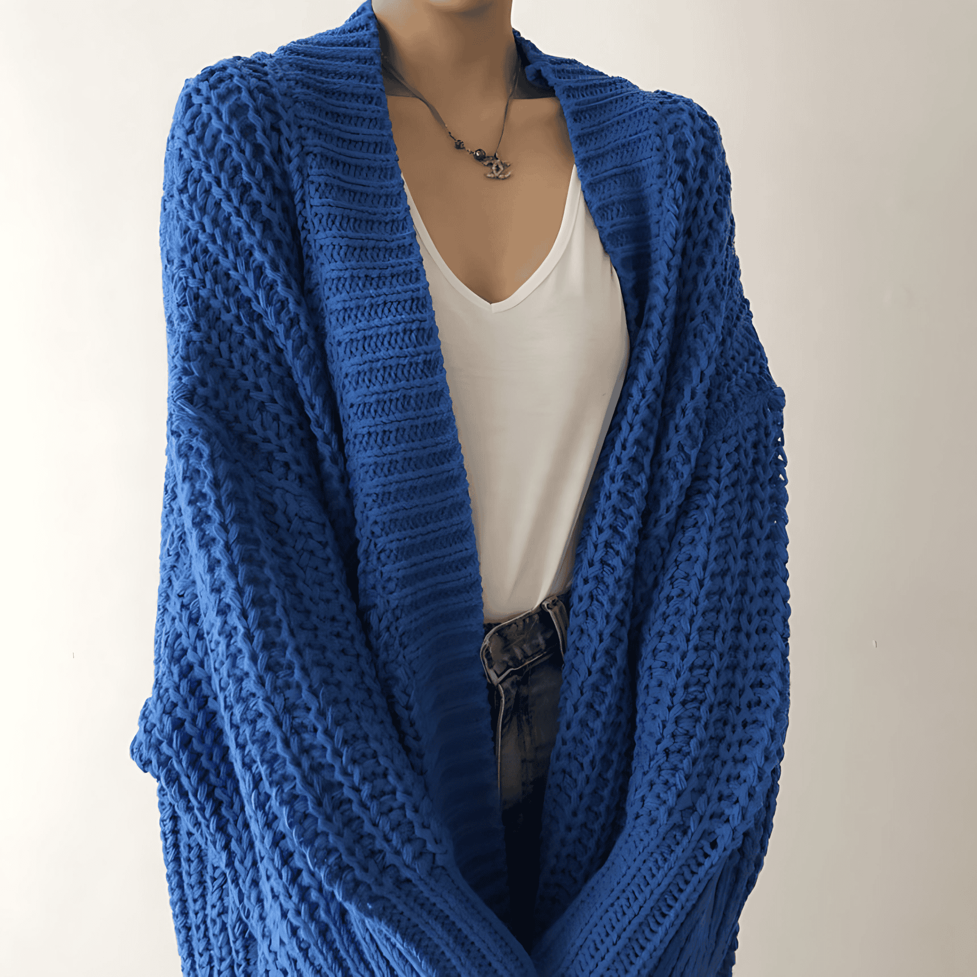 Rosgrove | Women - Open Front Cardigan with Casual Details