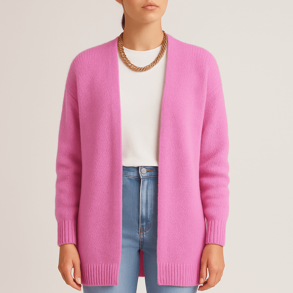 Rosgrove | Women - Open Front Knitted Cardigan - Wool Blend