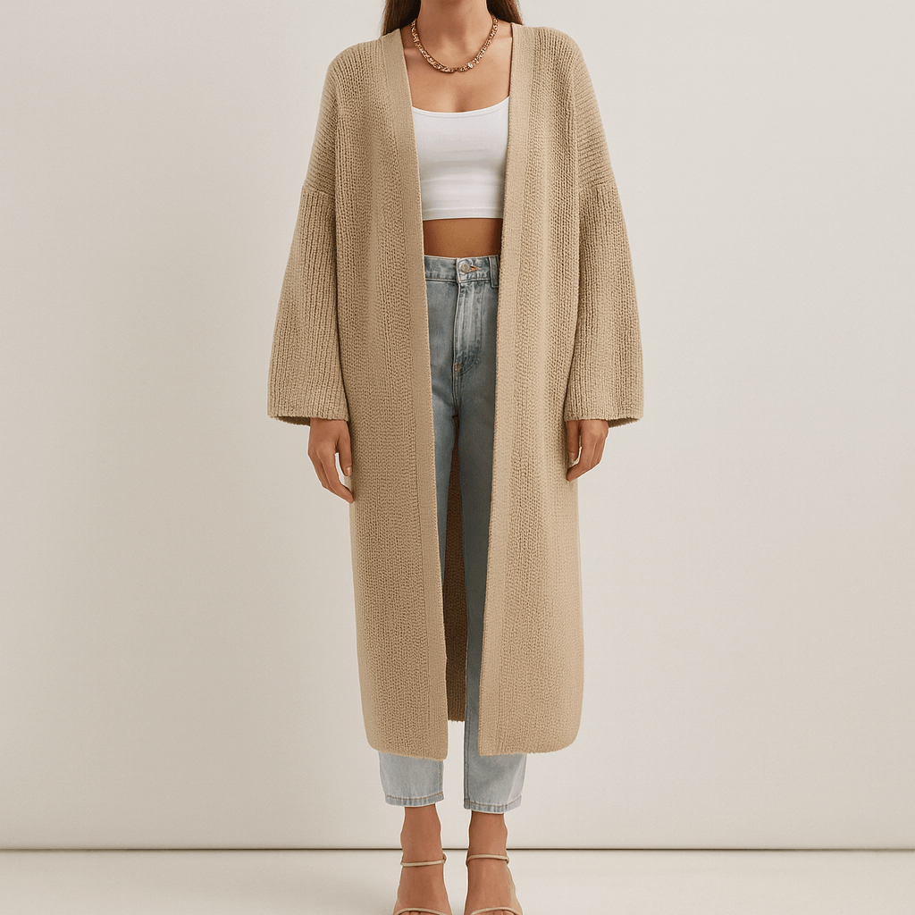 Rosgrove | Women - Open Front Long Cardigan - Casual Knit
