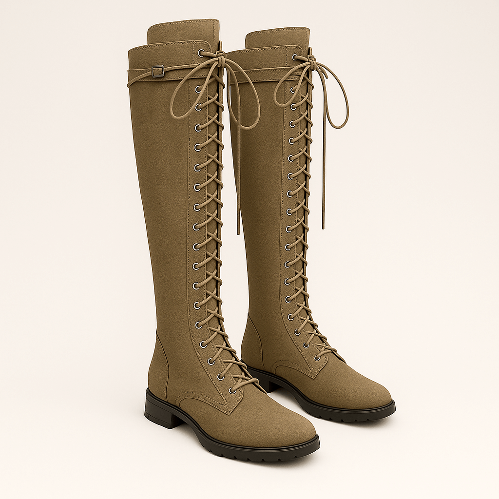 Rosgrove | Women - Over-the-Knee Boots - Suede Lace-Up Style