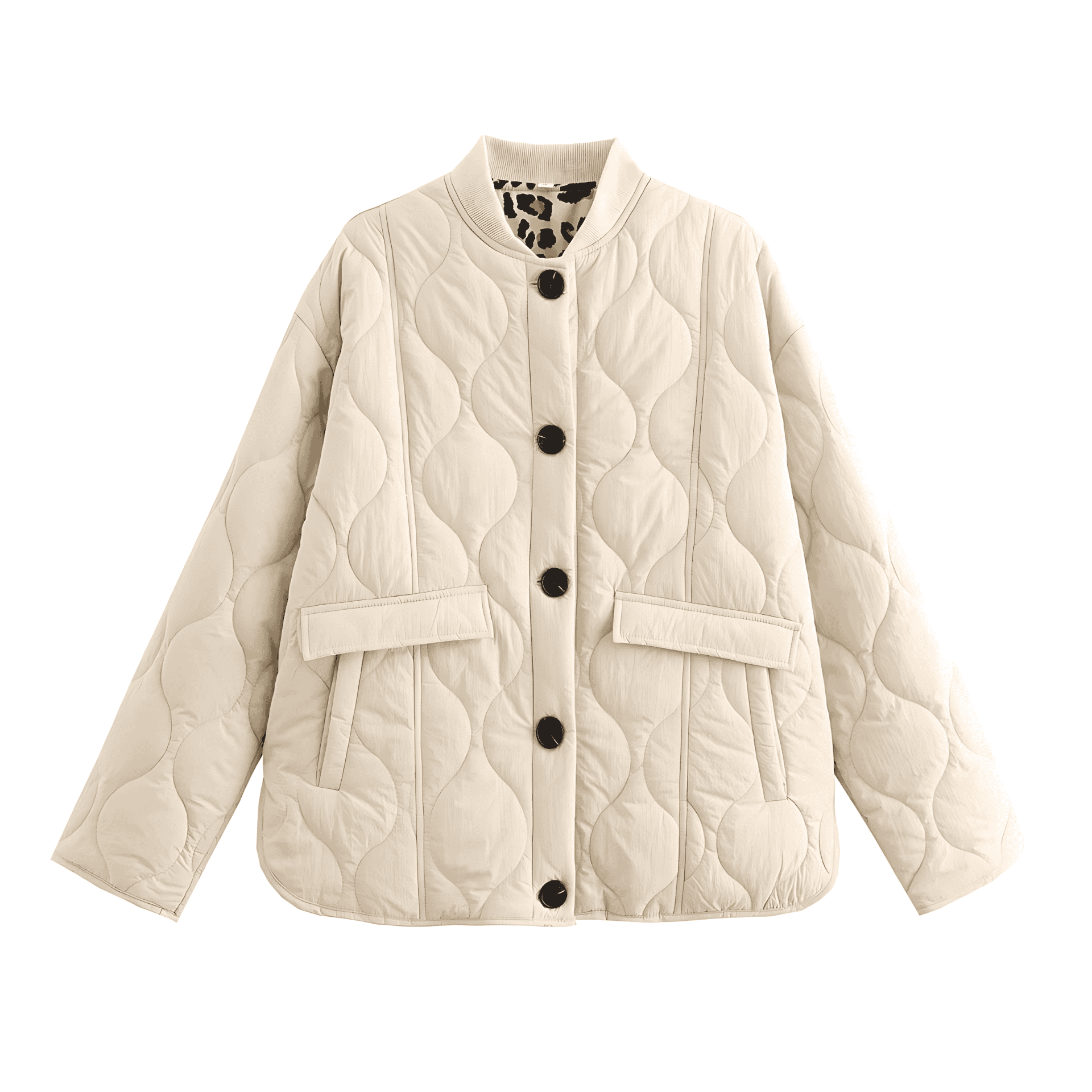 Rosgrove | Women - Oversized Casual Jacket - Quilted Design