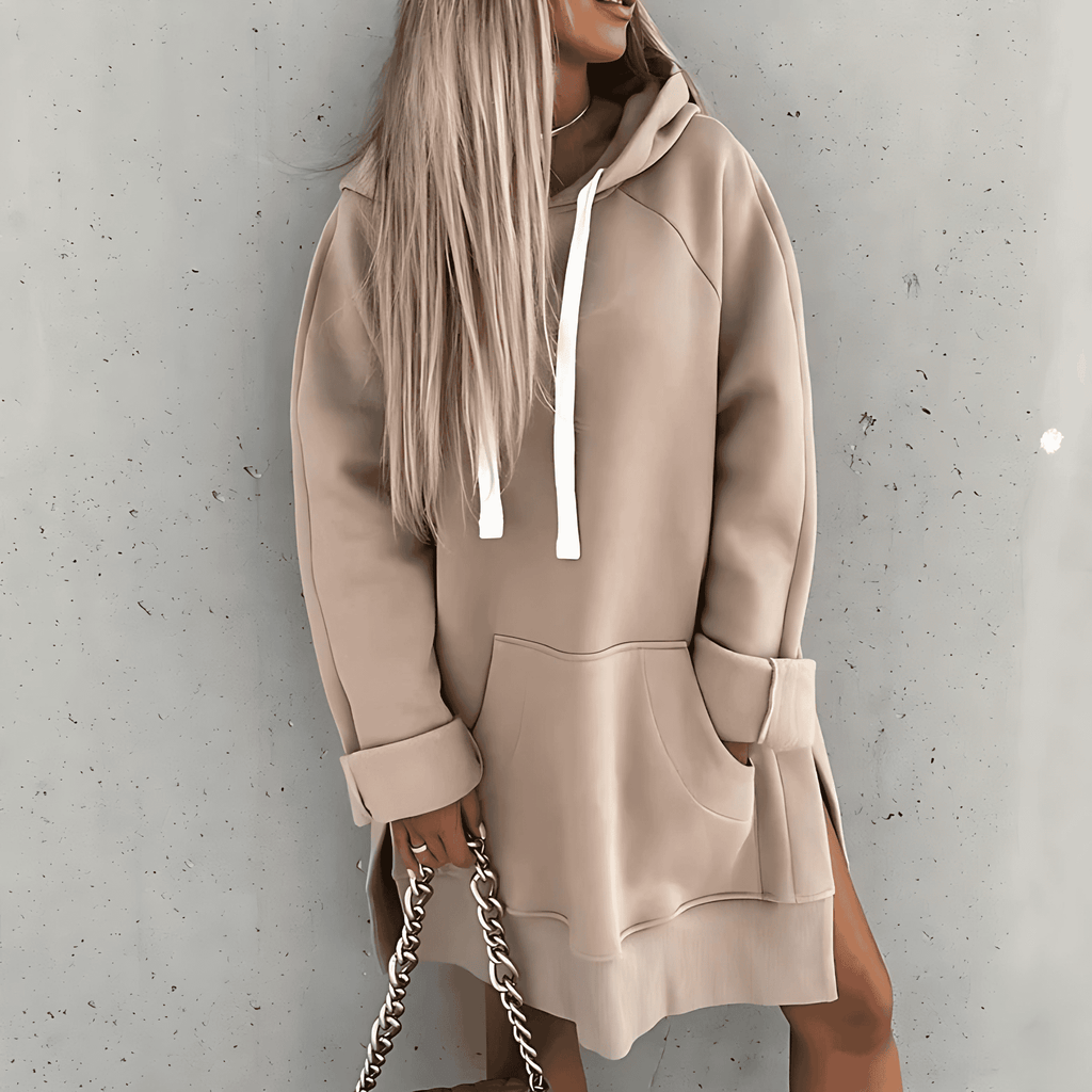 Rosgrove | Women - Oversized Fit Hoodie Dress – Cotton Blend