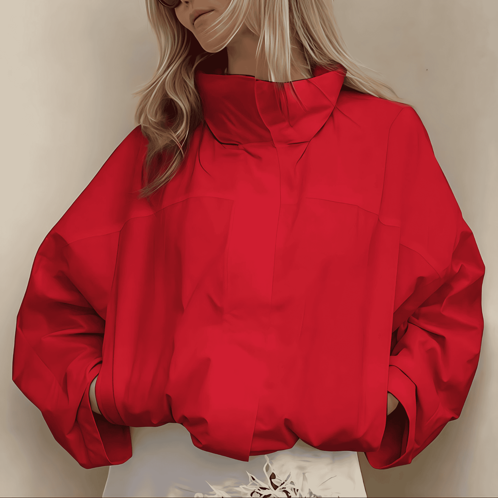 Rosgrove | Women - Oversized Functional Jacket with High Collar
