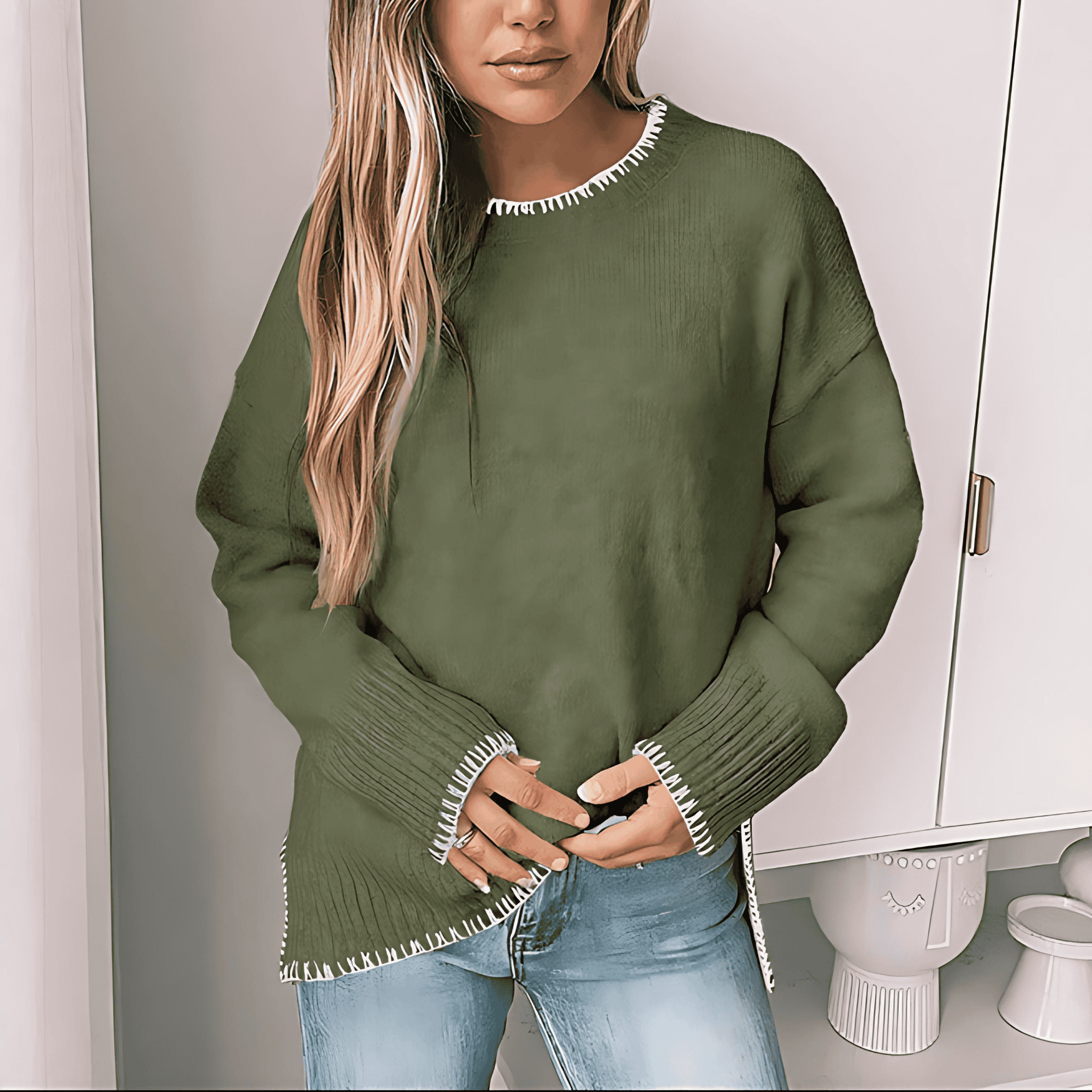 Rosgrove | Women - Oversized Knitted Jumper - Cosy Style