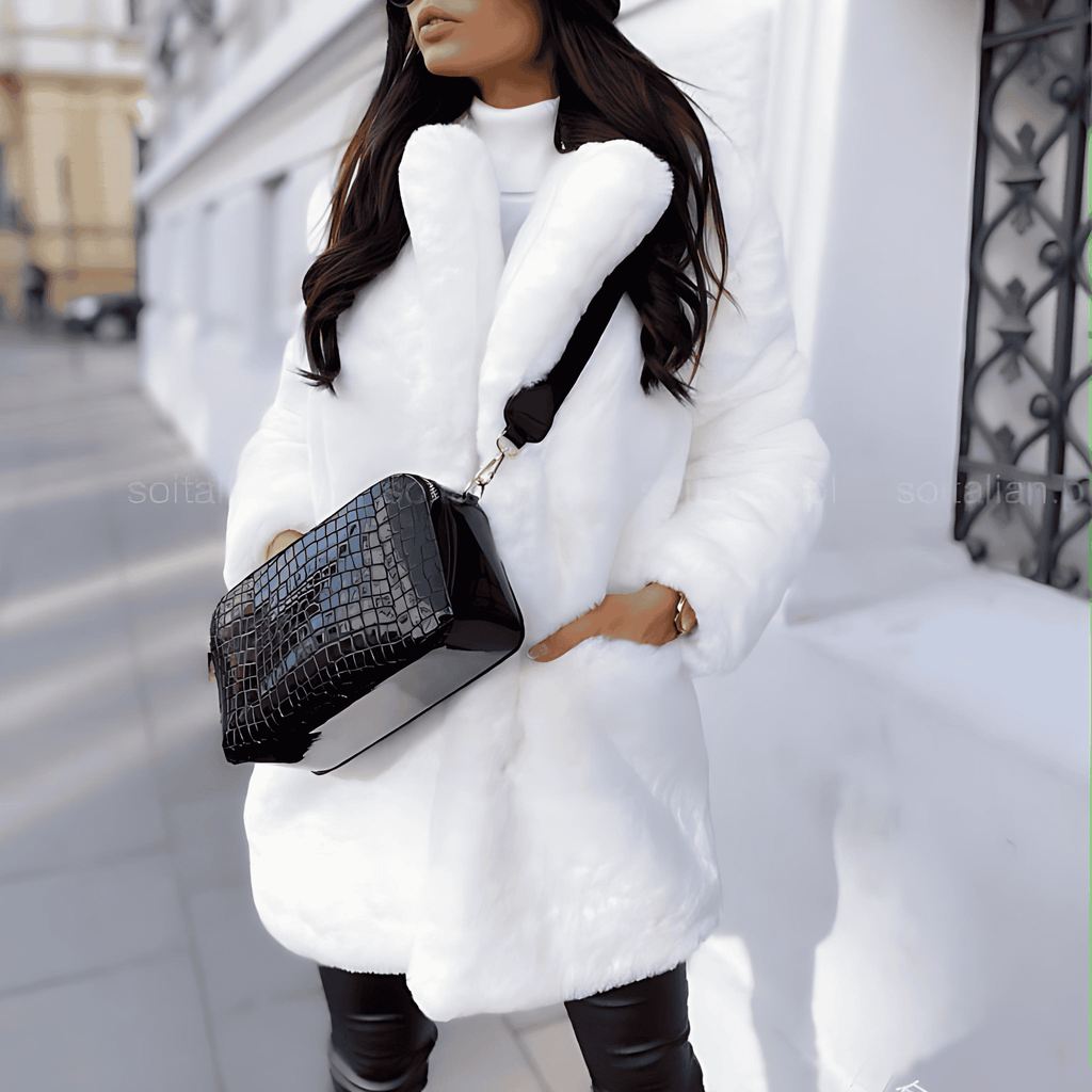 Rosgrove | Women - Oversized Soft Coat with Lapel Collar
