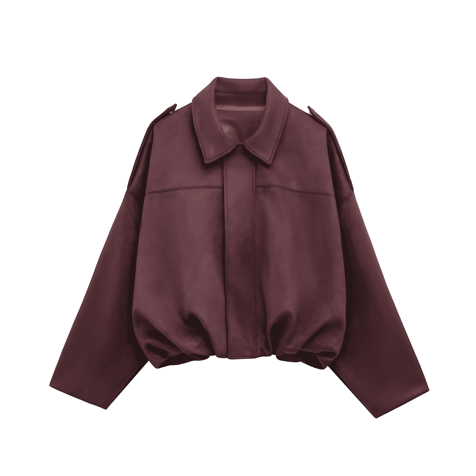 Rosgrove | Women - Oversized Soft Textile Jacket - Modern Cut