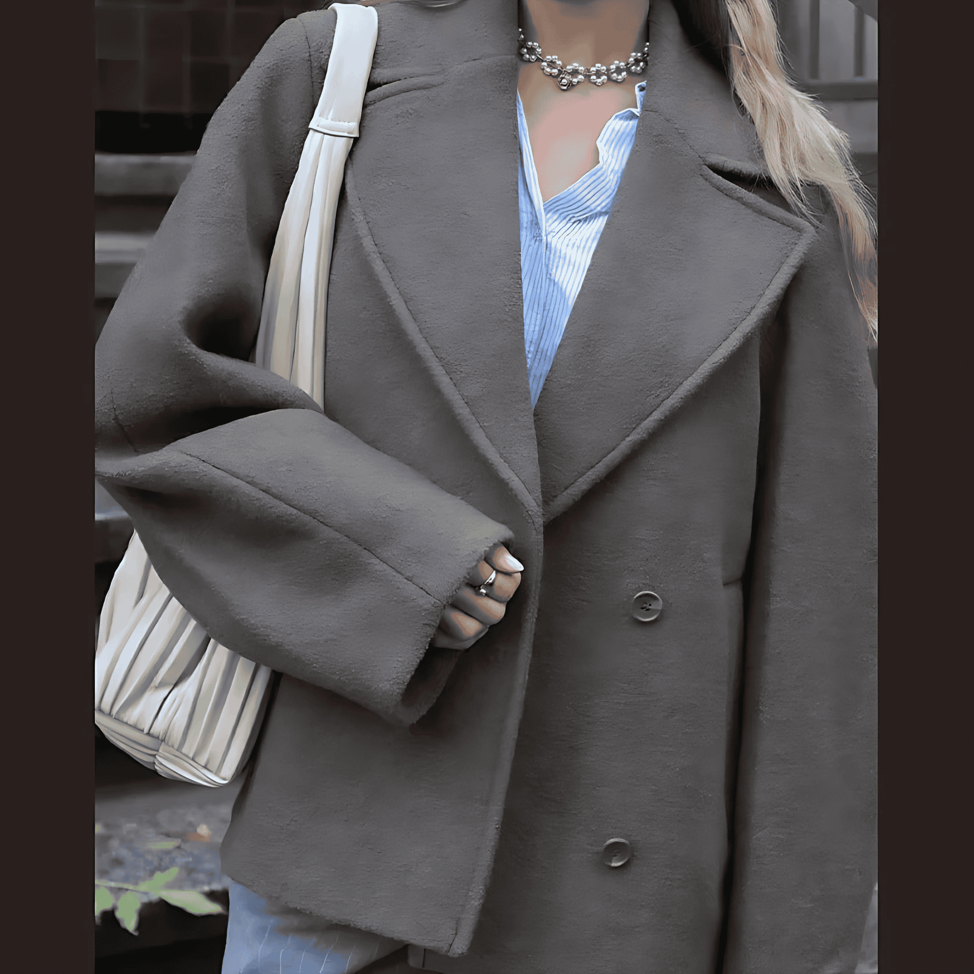 Rosgrove | Women - Oversized Wool Coat - Cosy Style
