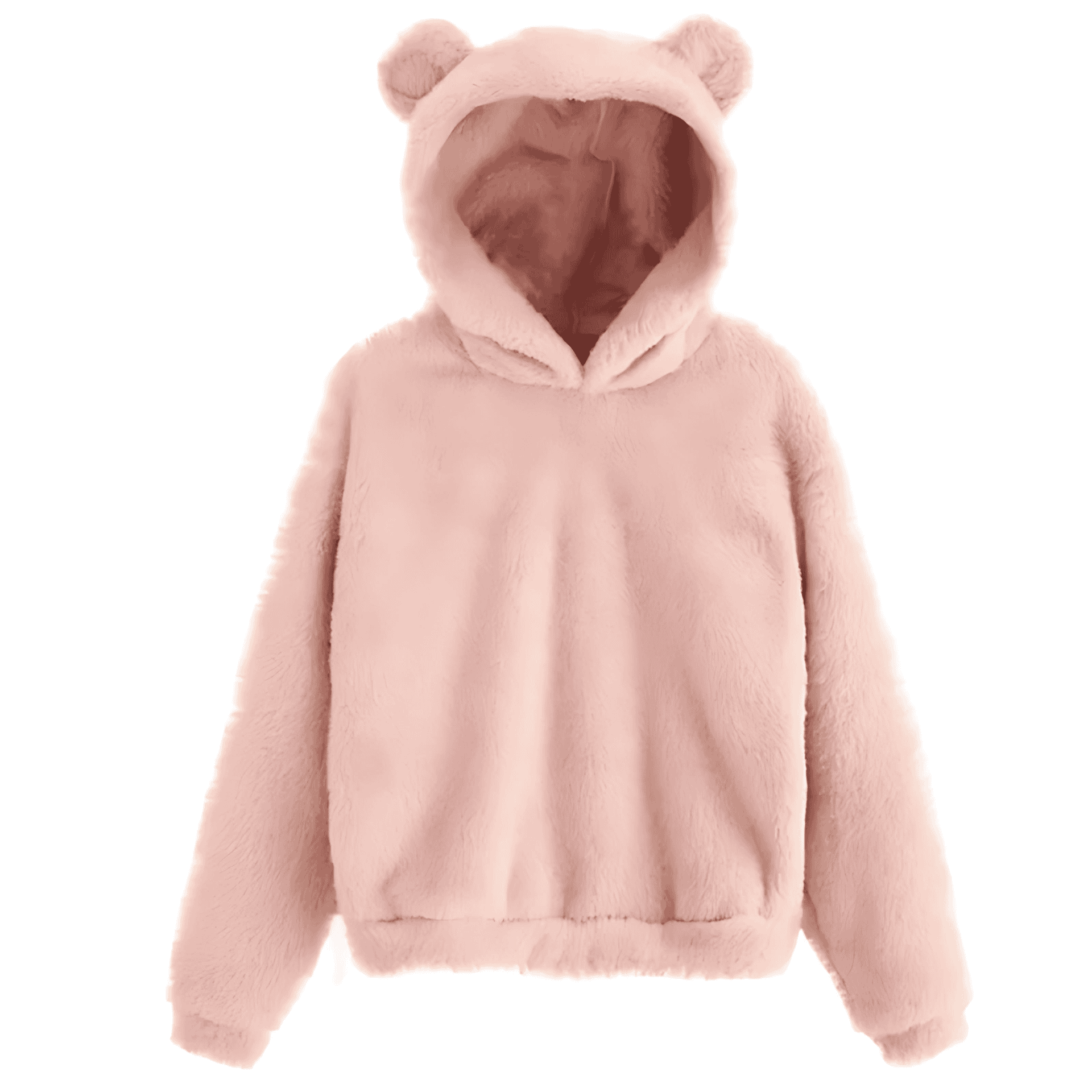 Rosgrove | Women - Playful Ear Fleece Fabric Hoodie – Relaxed Fit