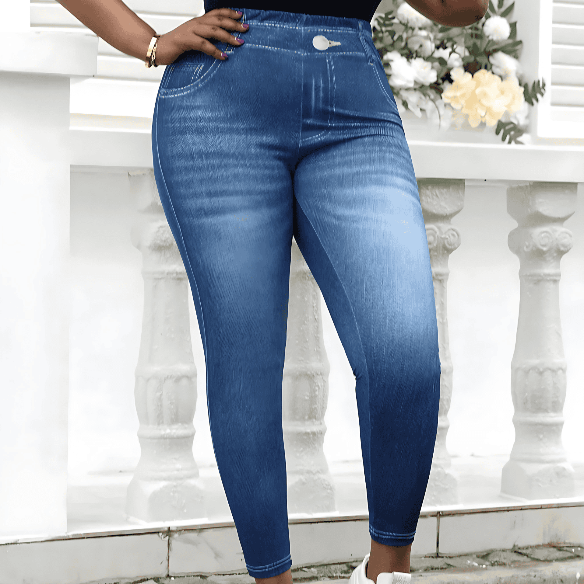 Rosgrove | Women - Plus Size Jeggings - Stretch Fabric