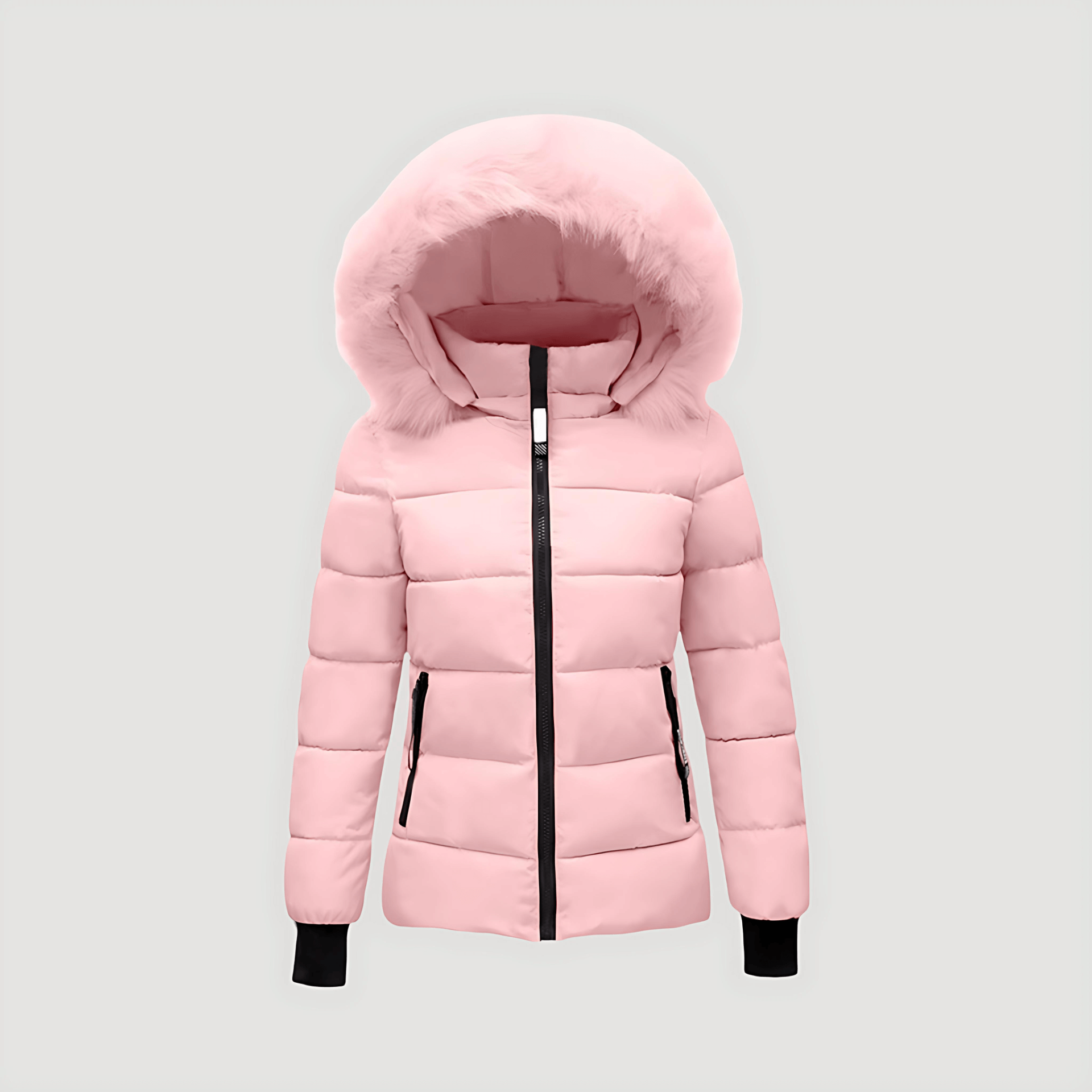 Rosgrove | Women - Puffer Jacket - Fur Hooded & Padded Coat