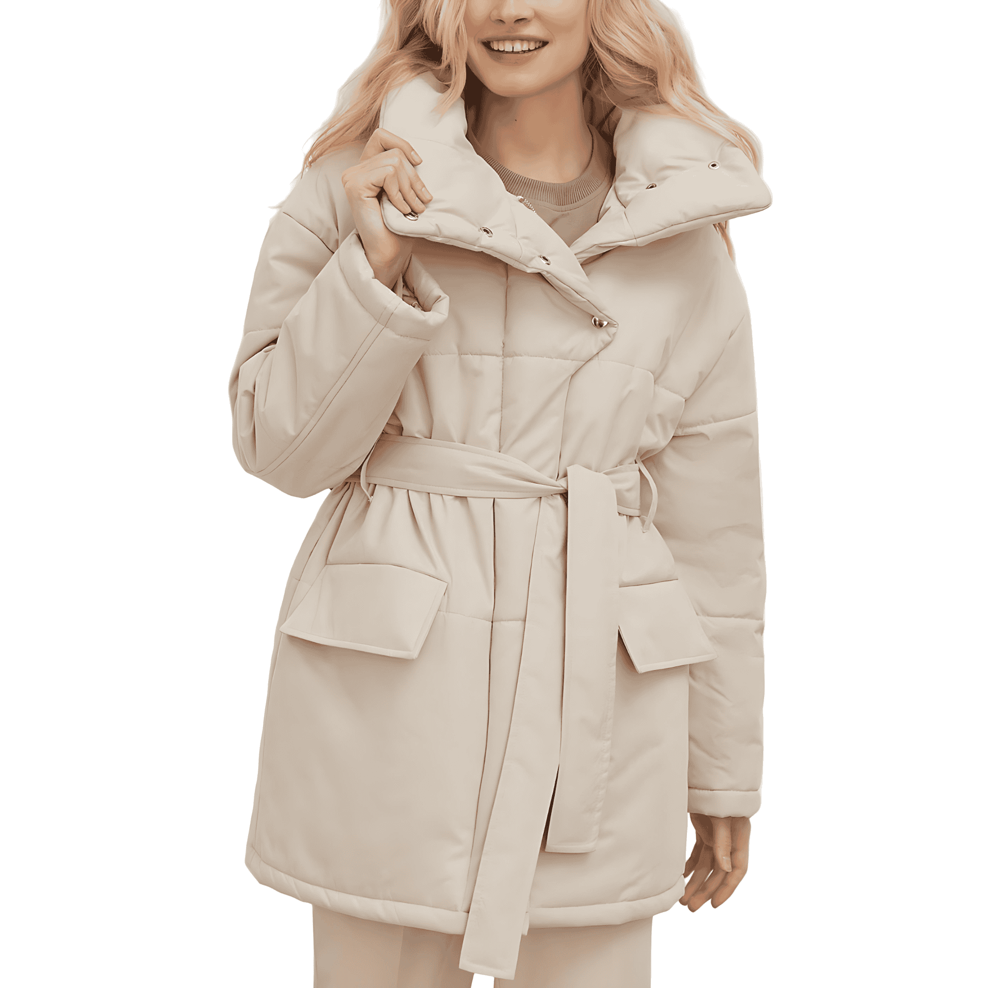 Rosgrove | Women - Quilted Cotton Jacket - Oversized & Belted
