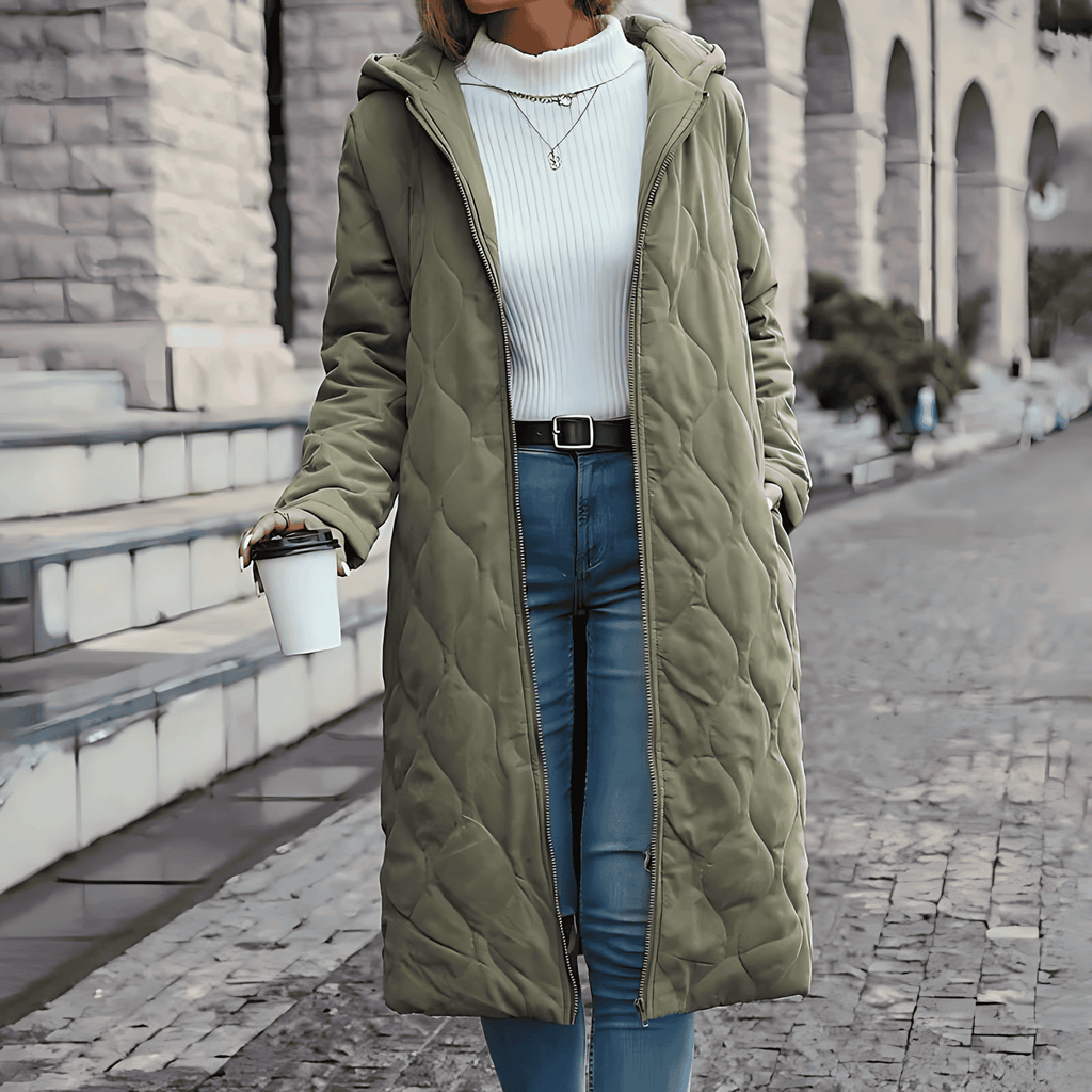 Rosgrove | Women - Quilted Hooded Coat - Cotton Blend
