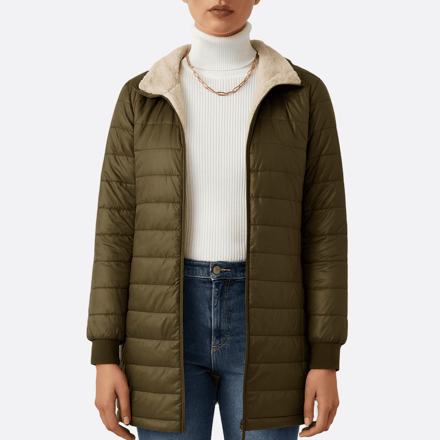 Rosgrove | Women - Quilted Longline Jacket – Relaxed Fit