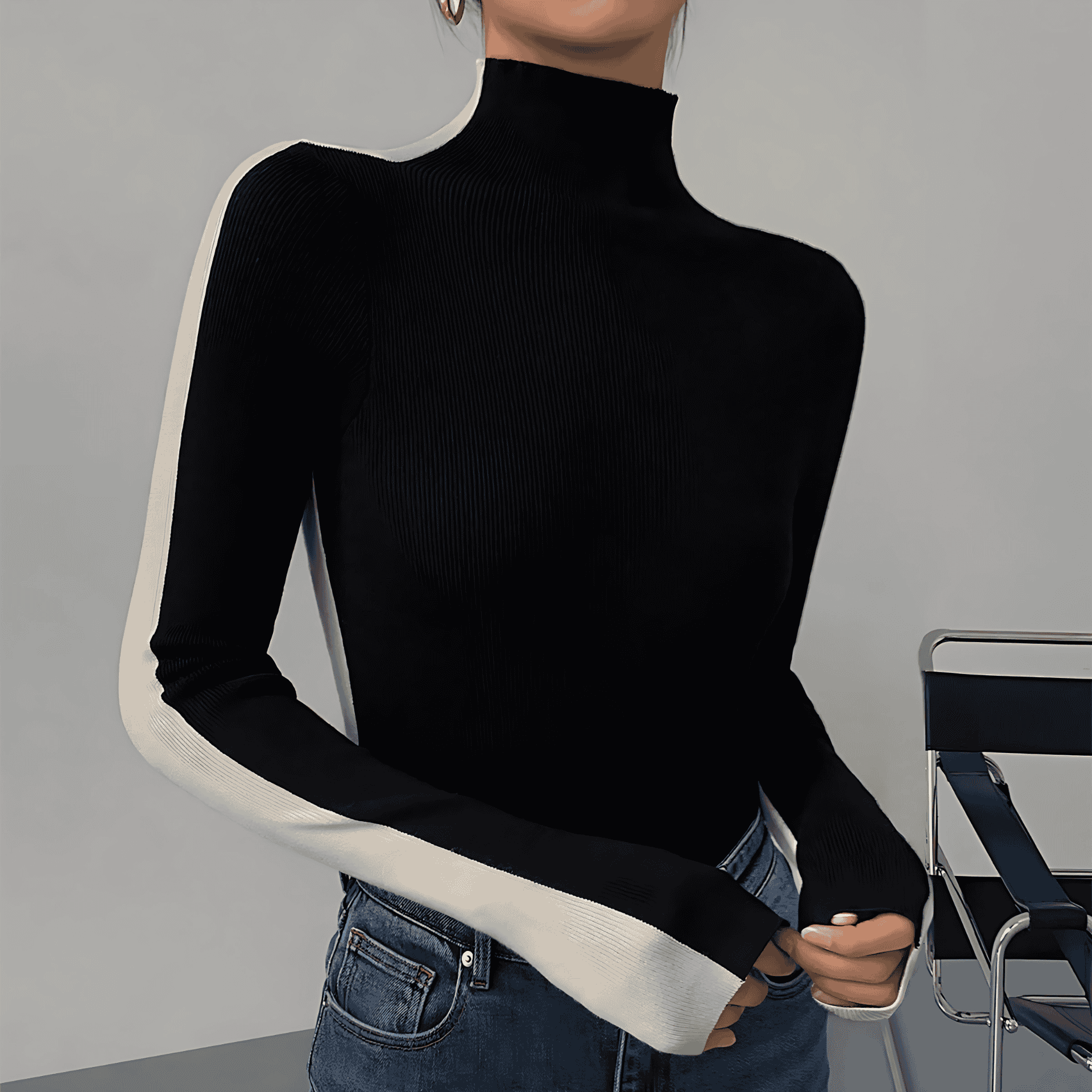 Rosgrove | Women - Reversible Knitted Top - Soft Fabric