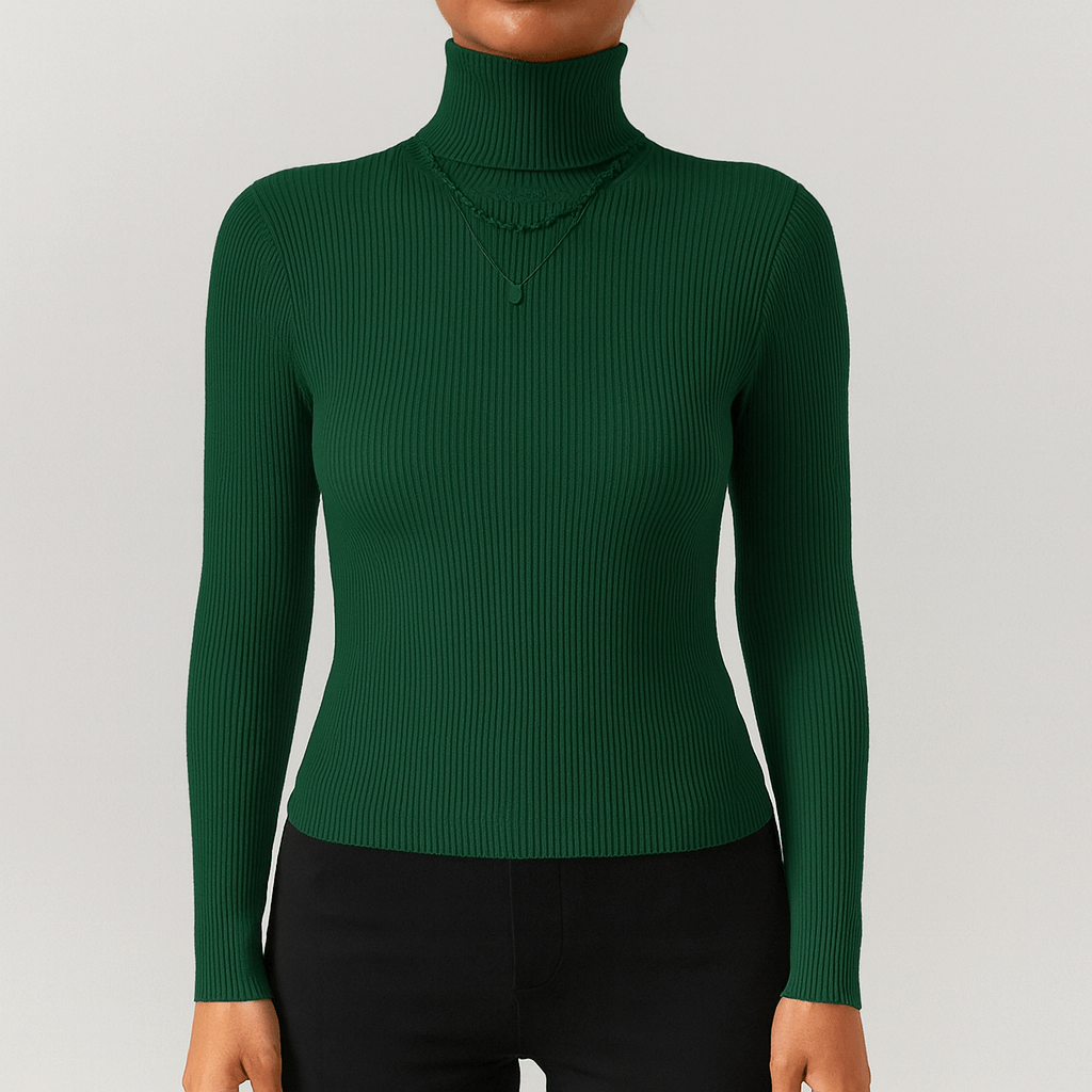 Rosgrove | Women - Ribbed Jumper - Turtleneck Style