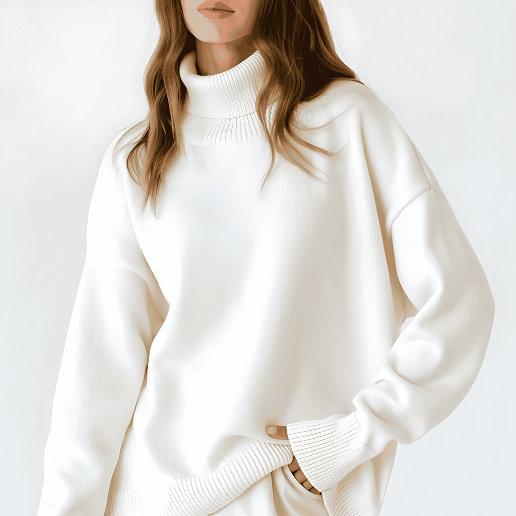 Rosgrove | Women - Roll Neck Jumper – Oversized Fit