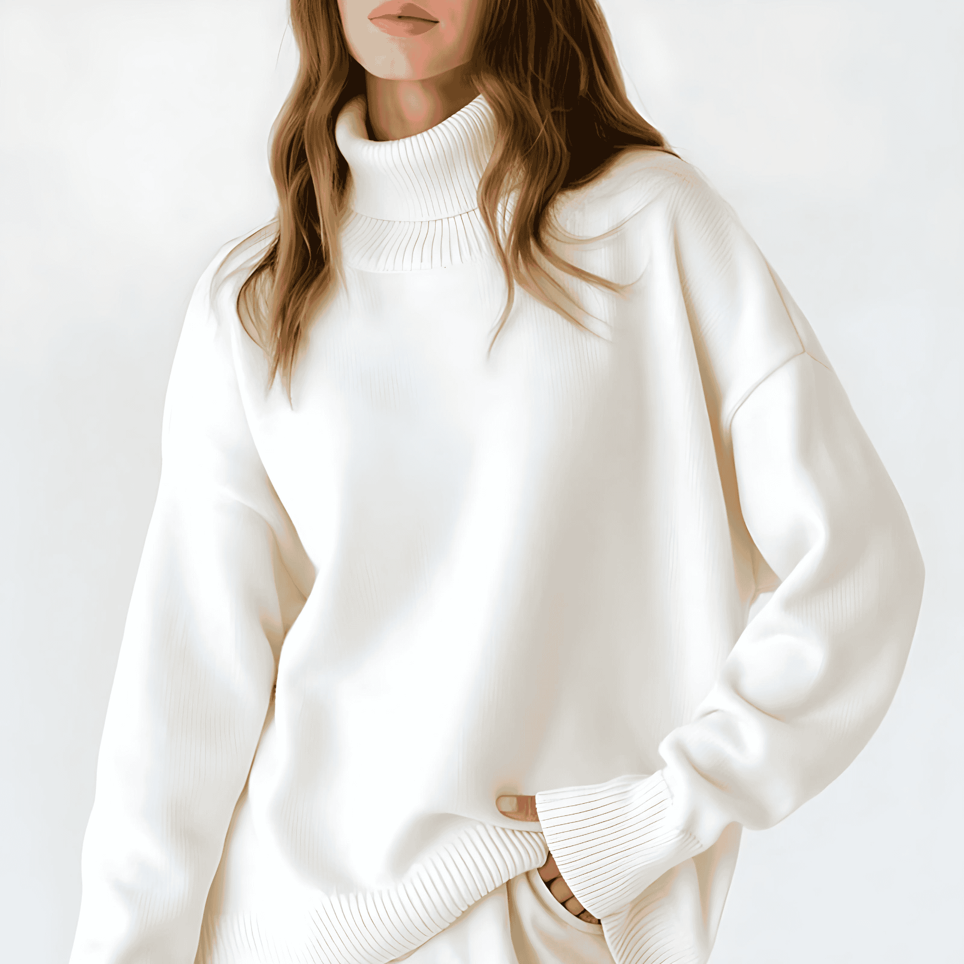 Rosgrove | Women - Roll Neck Jumper – Oversized Fit
