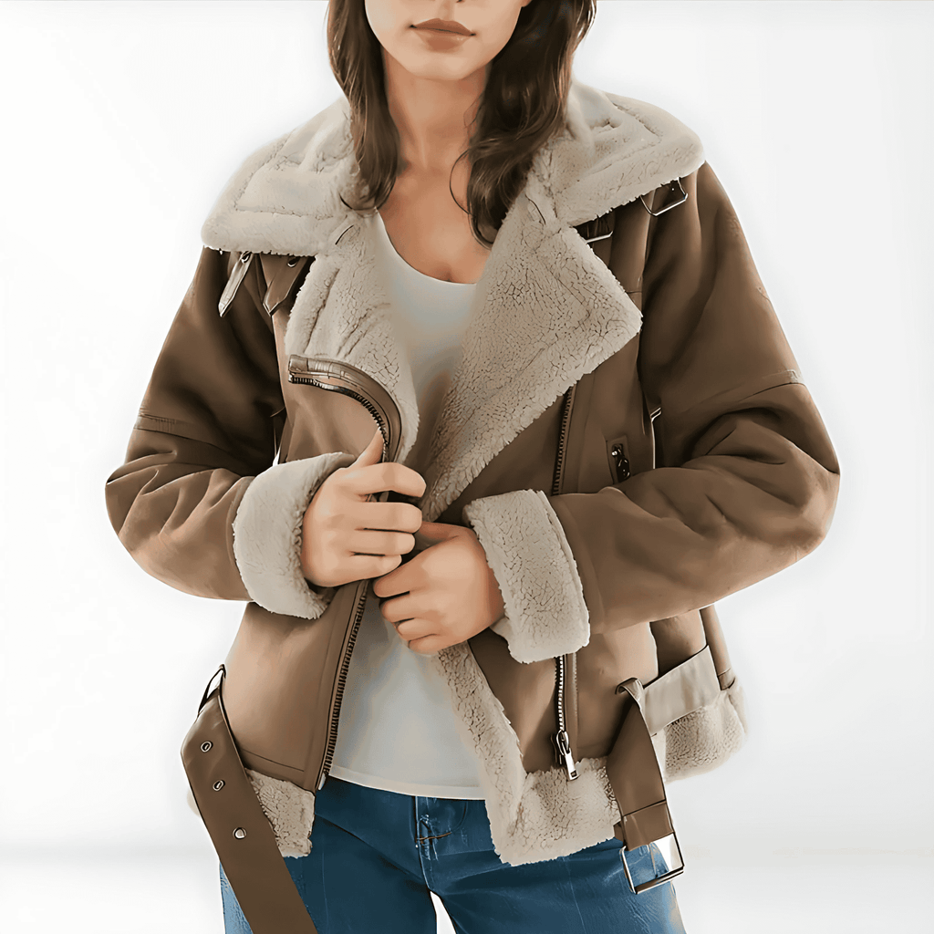 Rosgrove | Women - Sherpa Bomber Jacket – Cosy Style