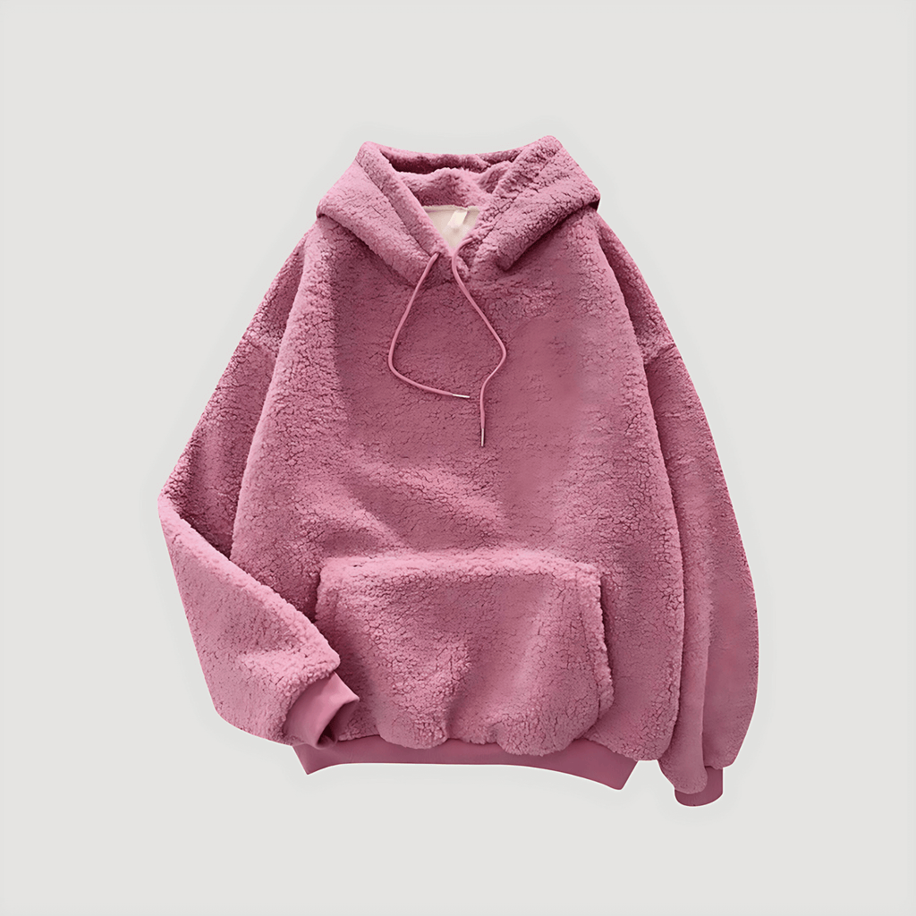Rosgrove | Women - Sherpa Fleece Winter Hoodie - Oversized Style