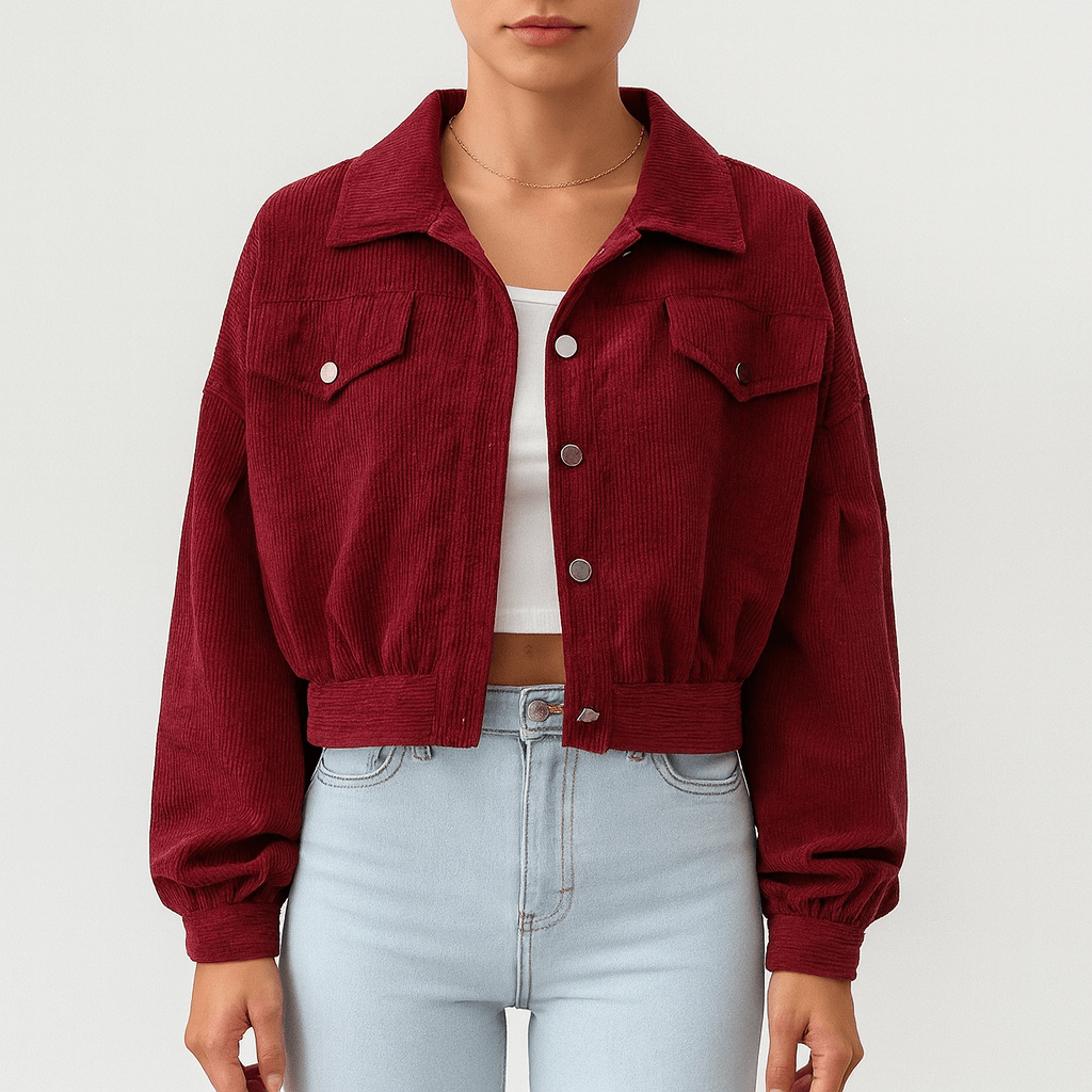 Rosgrove | Women - Short Corduroy Jacket - Stylish & Versatile