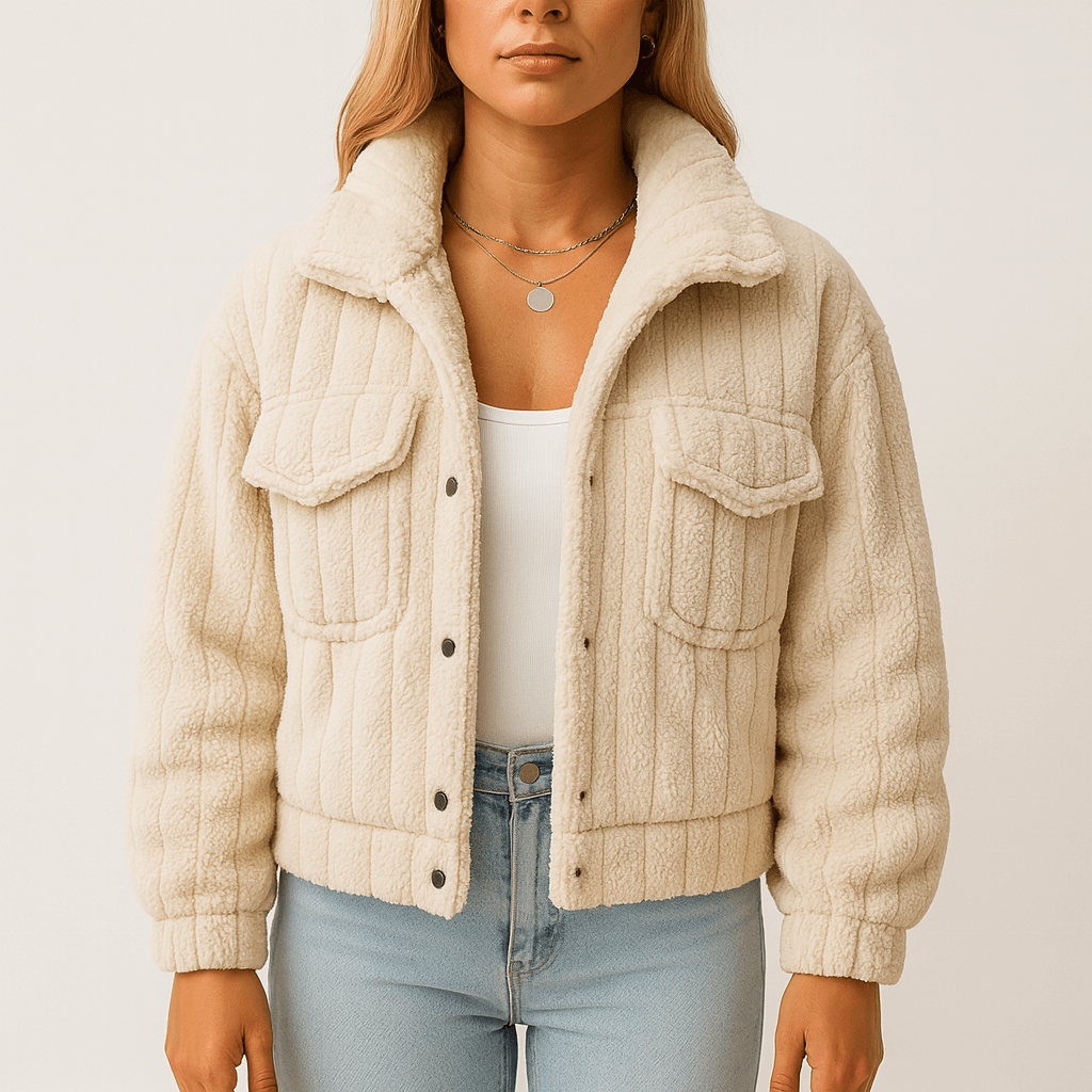Rosgrove | Women - Short Warm Teddy Coat - Cosy Style