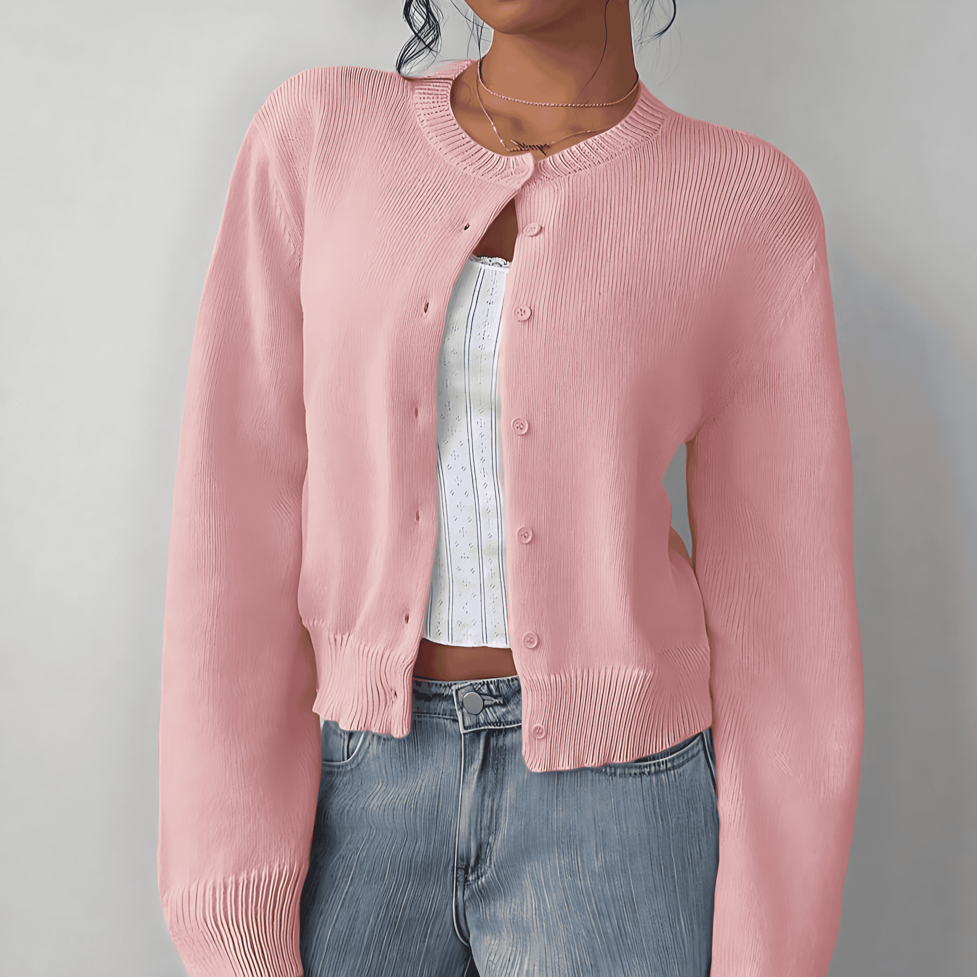 Rosgrove | Women - Soft Cropped Cardigan - Casual Style