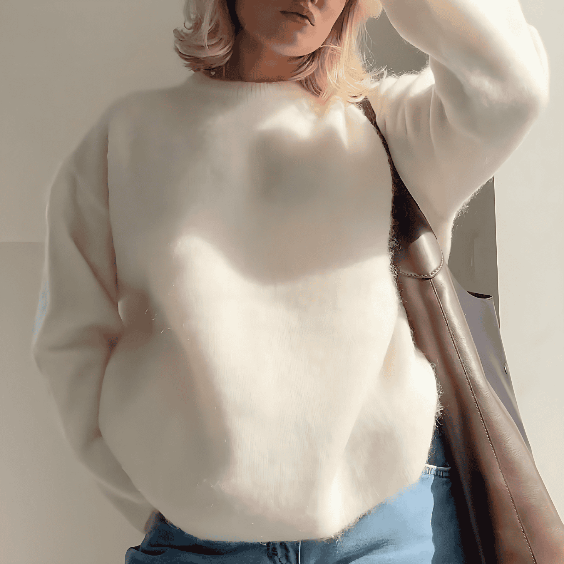 Rosgrove | Women - Soft Relaxed Winter Jumper - Round Neck