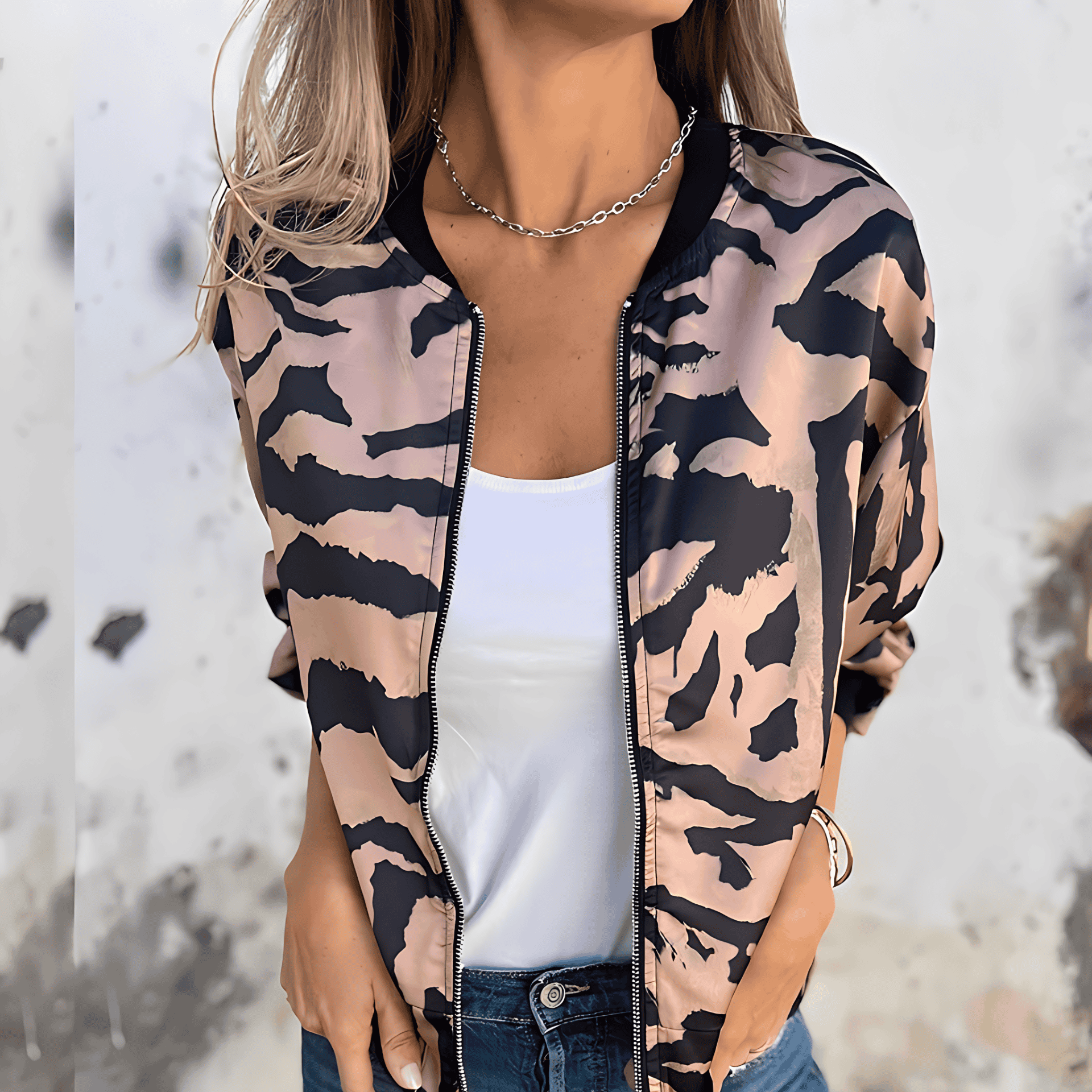 Rosgrove | Women - Soft Zip Jacket - Trendy Design