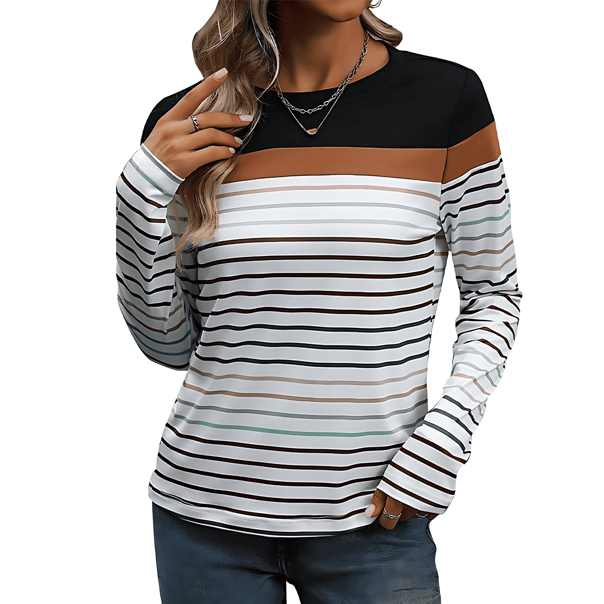 Rosgrove | Women - Striped Casual Shirt - Comfortable Fit