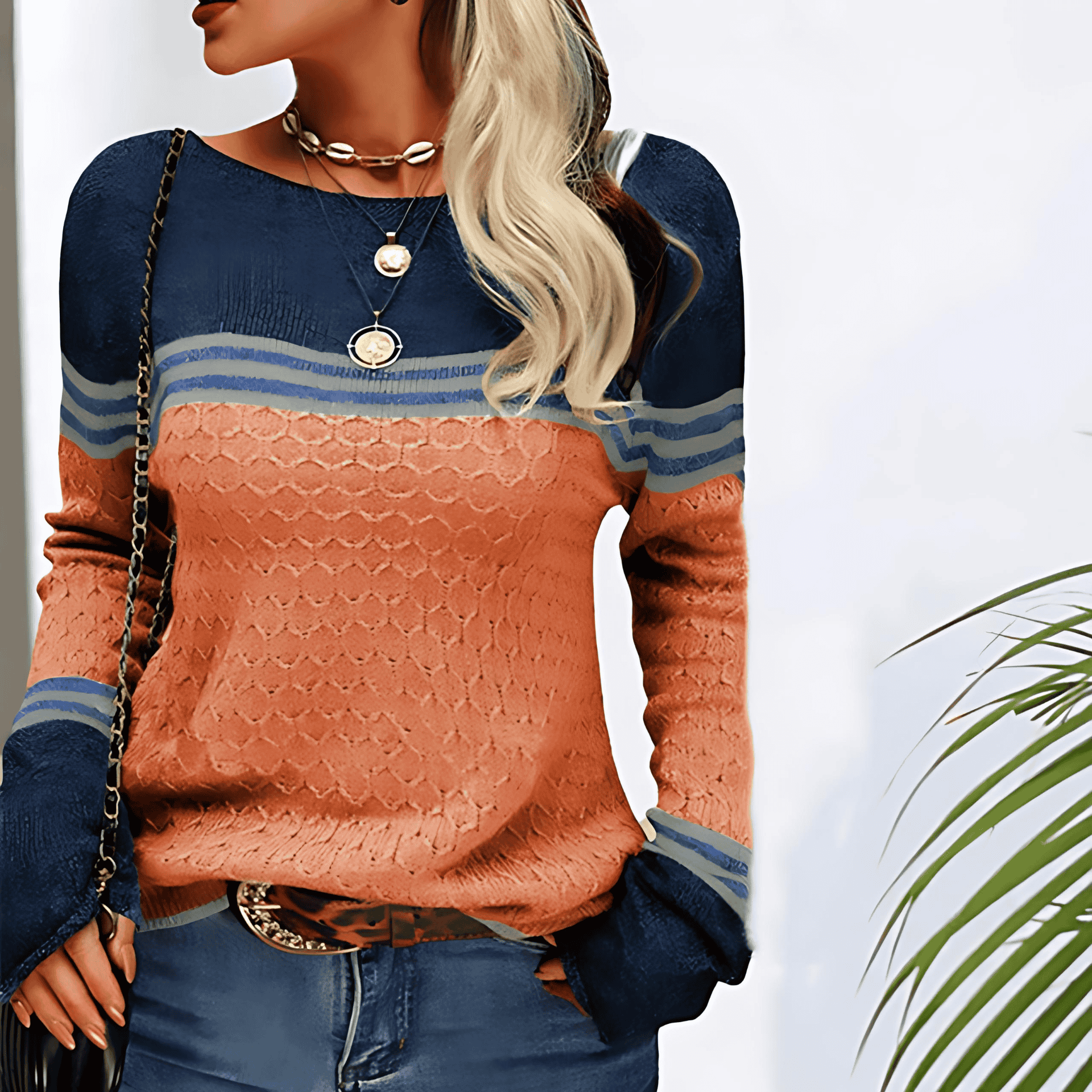 Rosgrove | Women - Striped Knit Jumper - Classic Style