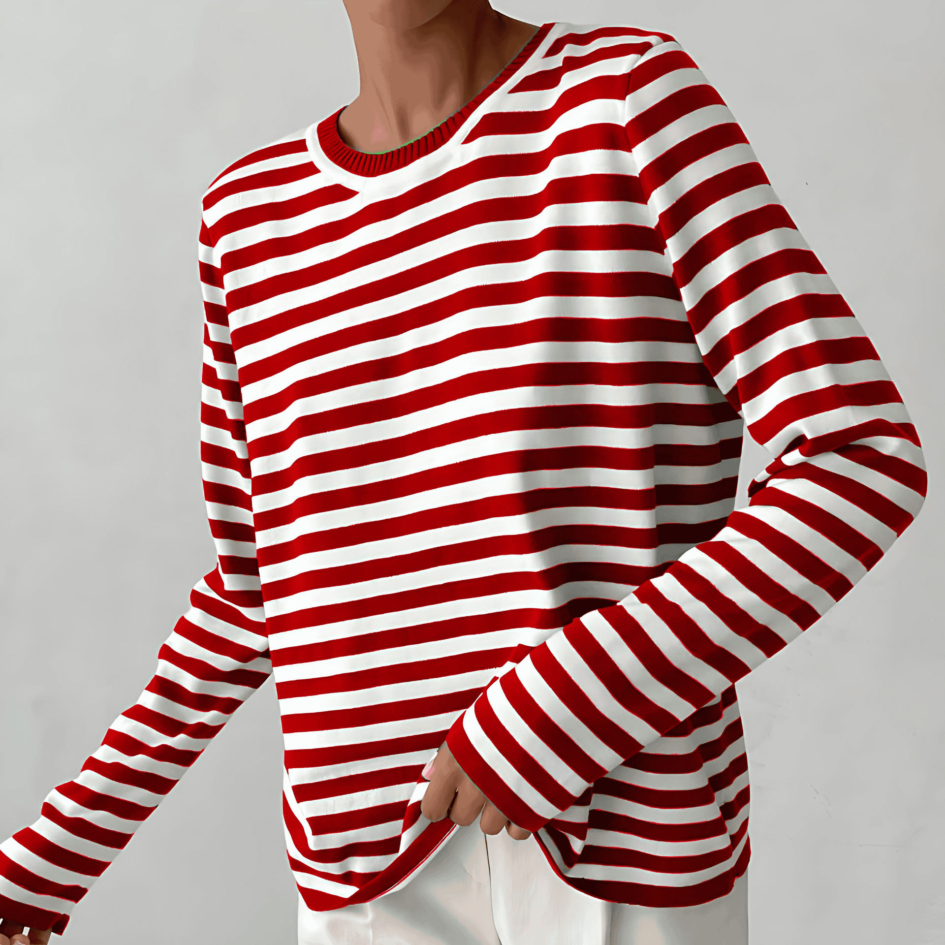 Rosgrove | Women - Striped Knit Jumper - Crewneck Style