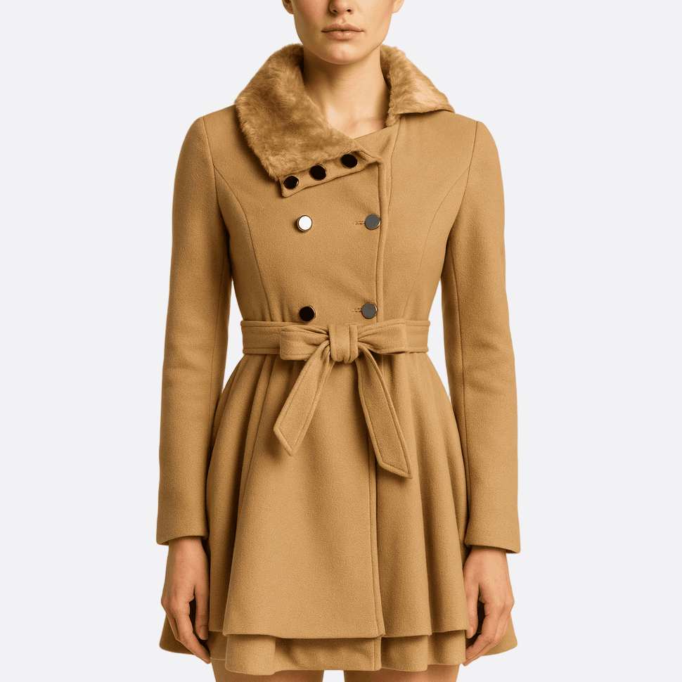 Rosgrove | Women - Stylish Belted Trench Coat - Sophisticated Style