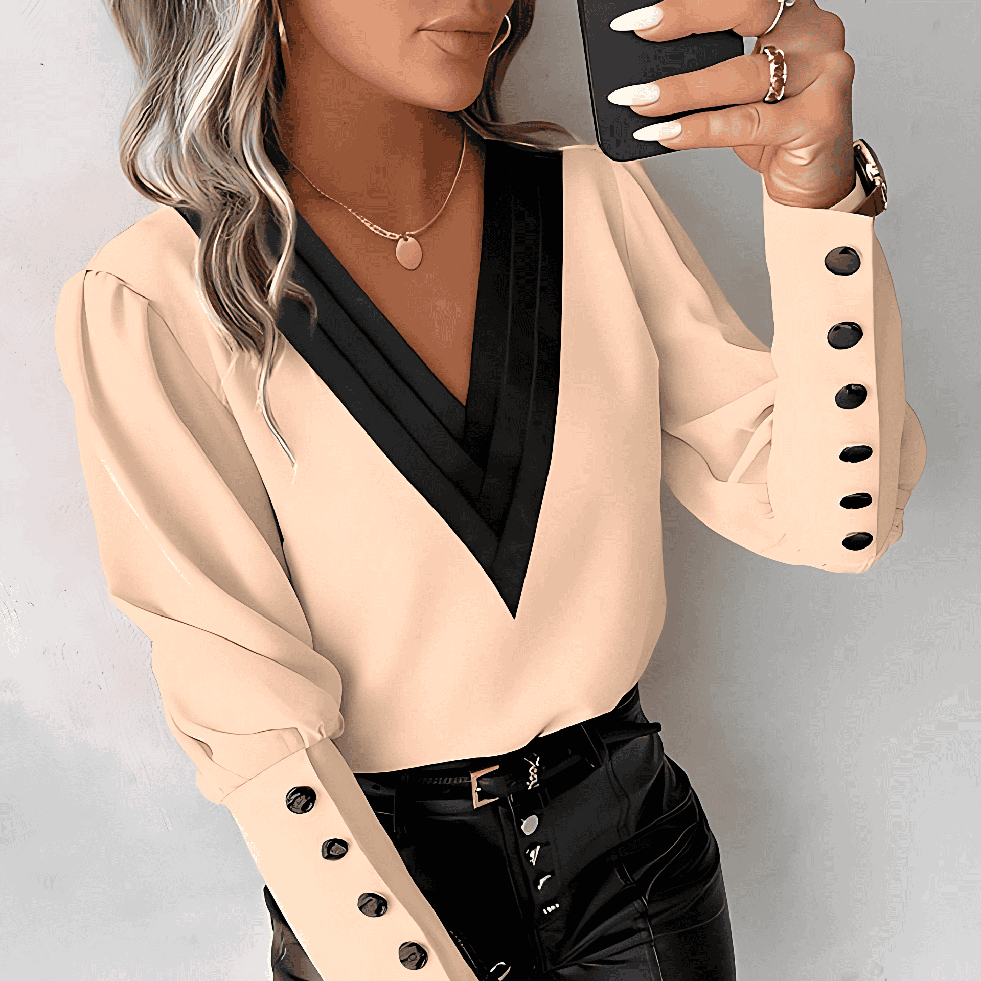 Rosgrove | Women - Stylish Blouse - Gigot Sleeves