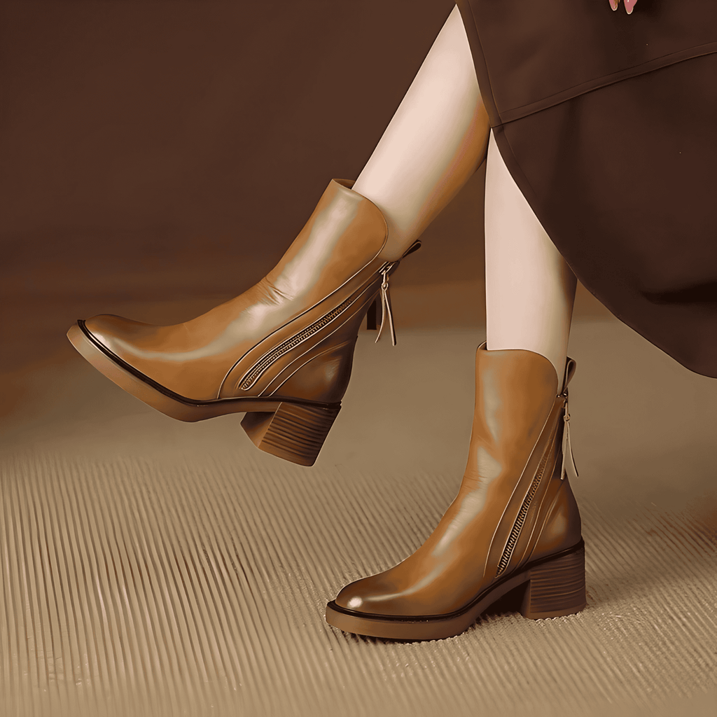 Rosgrove | Women - Stylish Leather Ankle Boots