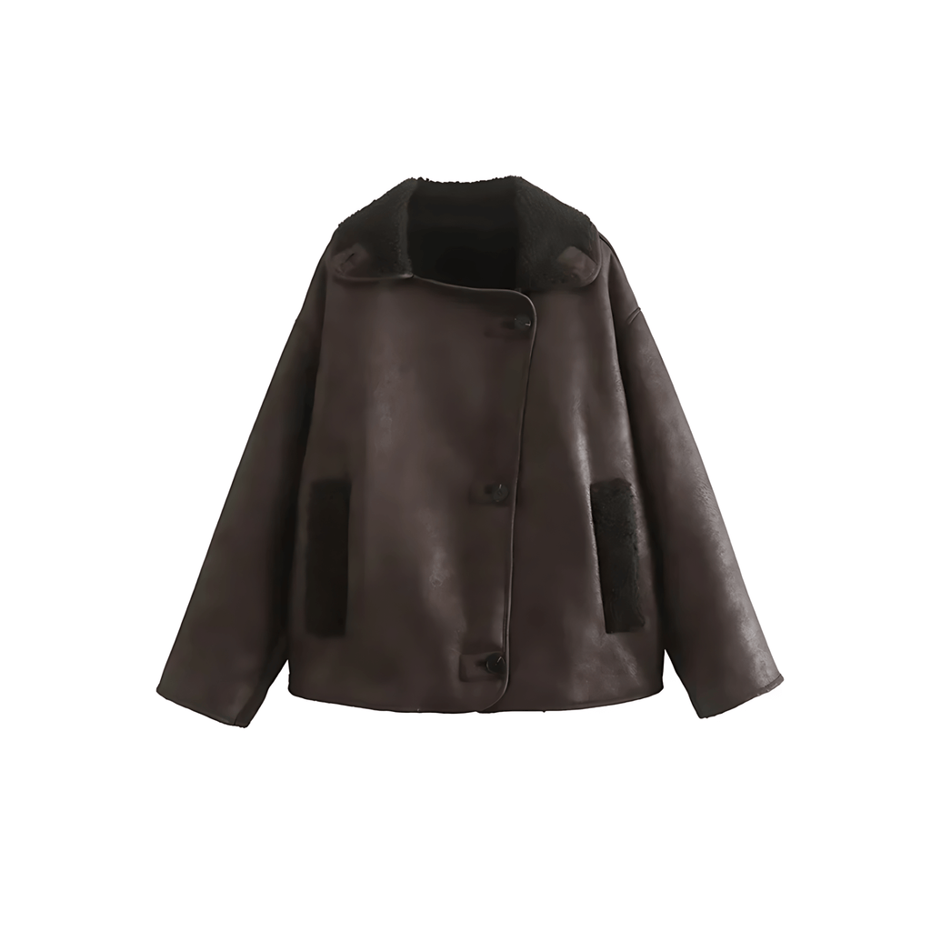Rosgrove | Women - Stylish Long Sleeve Lapel Jacket - Winter Style