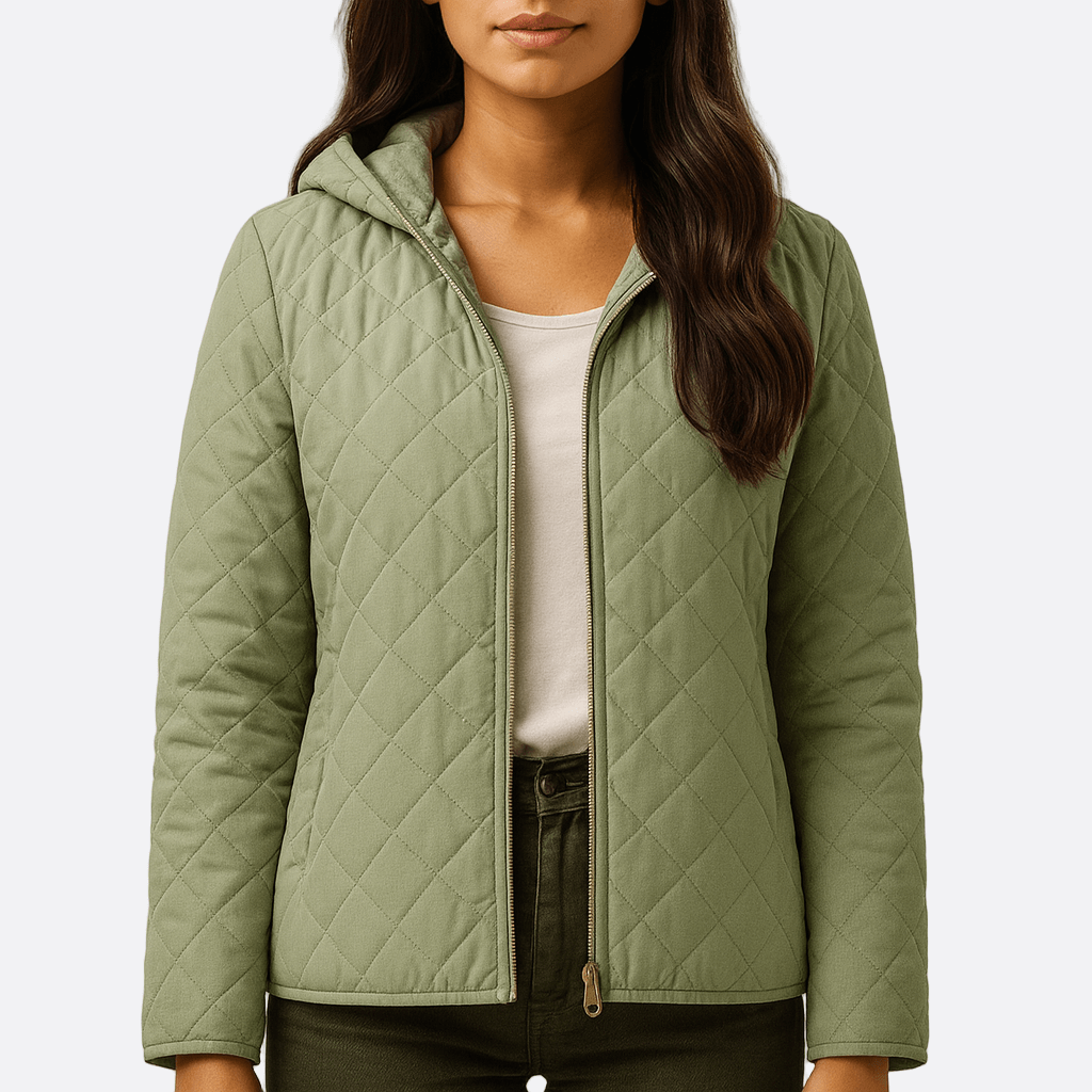 Rosgrove | Women - Stylish Quilted Puffer Jacket - Hooded Style