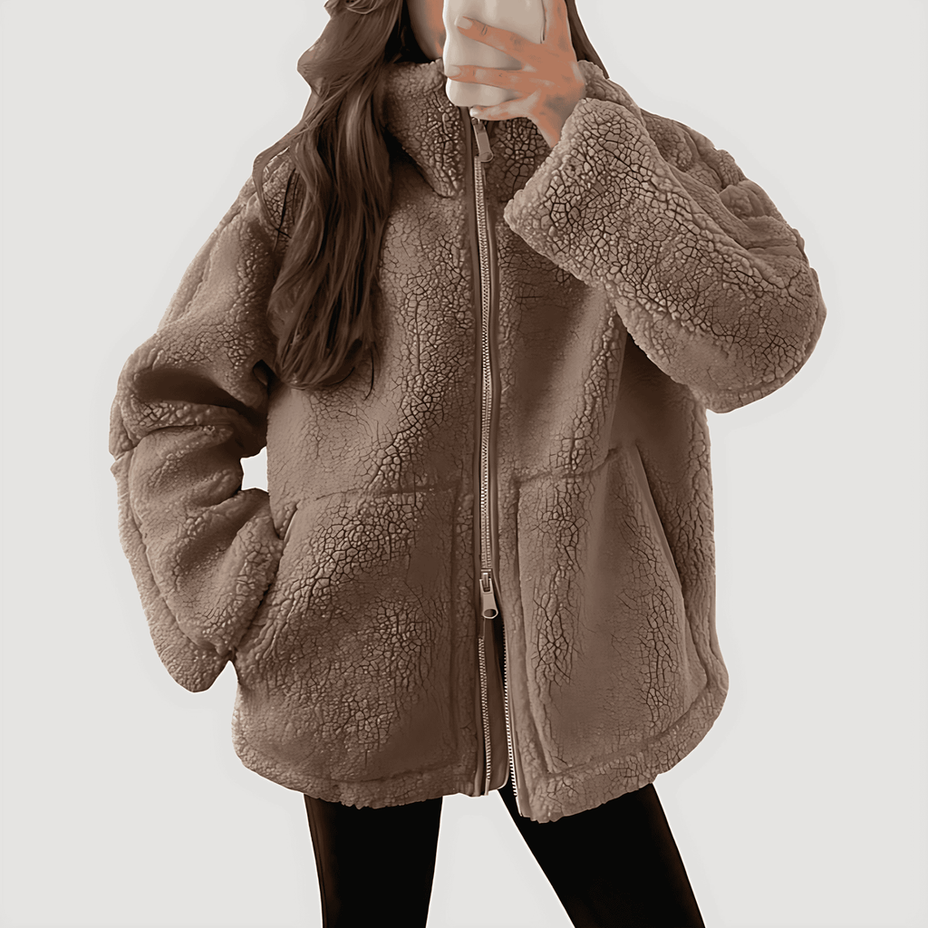 Rosgrove | Women - Teddy Zip Up Fleece Jacket - Winter Wear