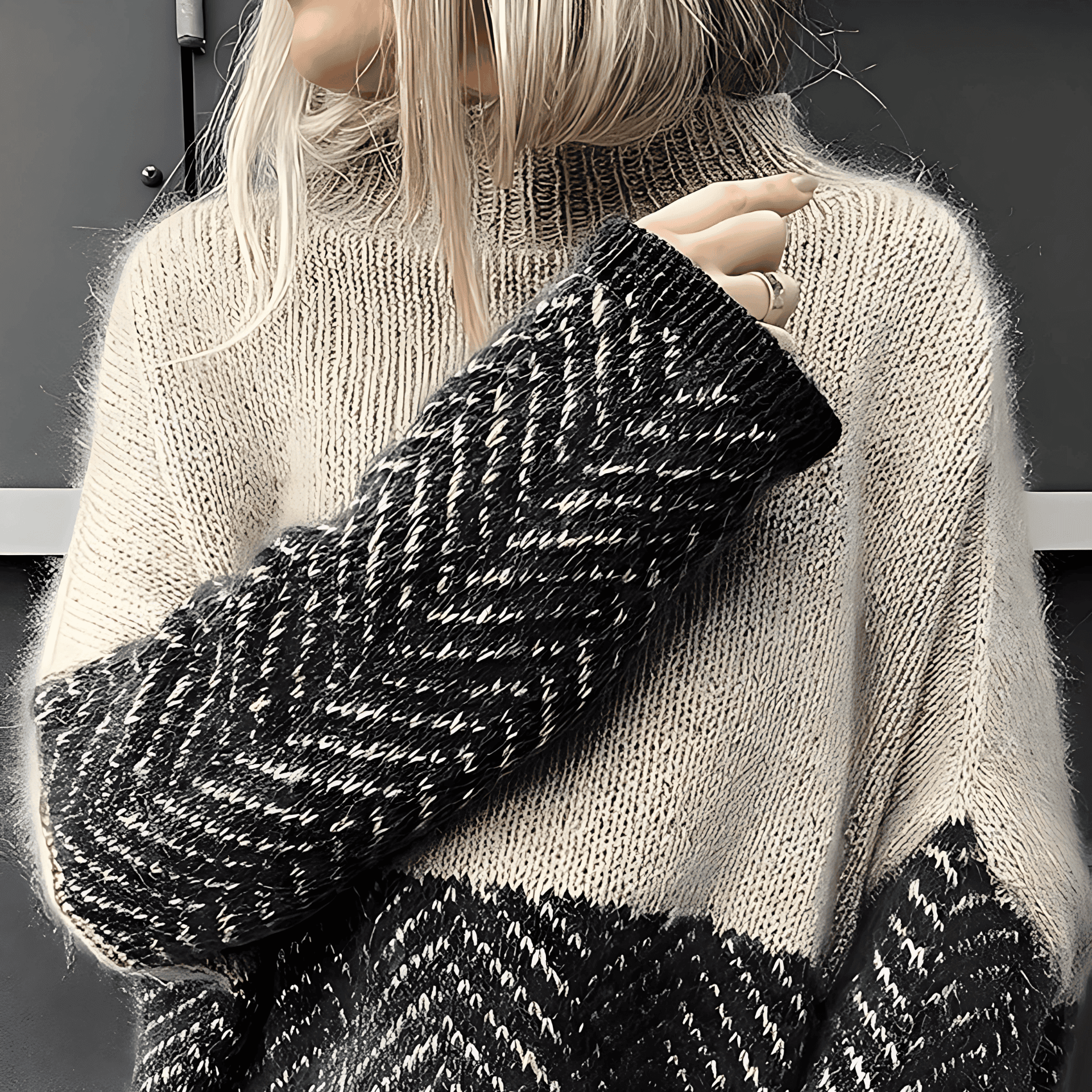 Rosgrove | Women - Turtleneck Jumper - Stylish Colourful Knit