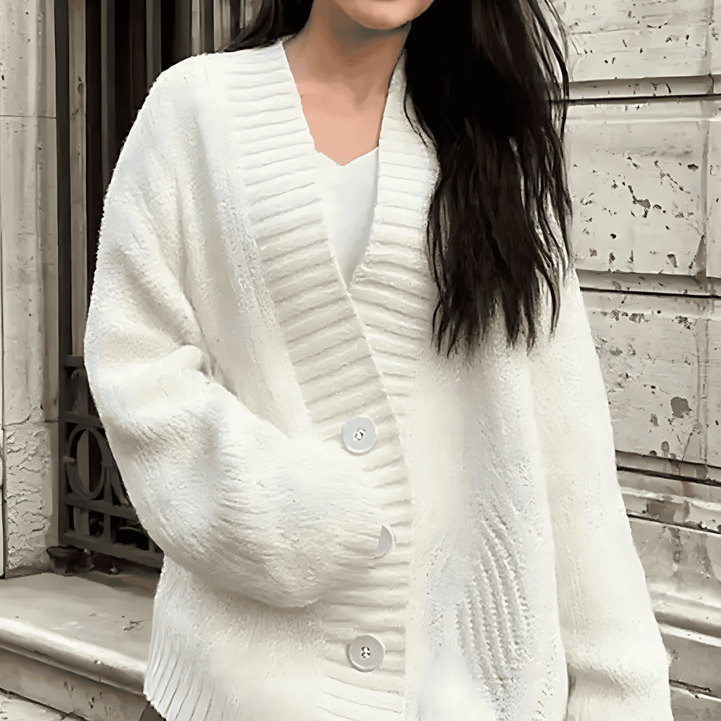 Rosgrove | Women - V-neck Chunky Knit Cardigan