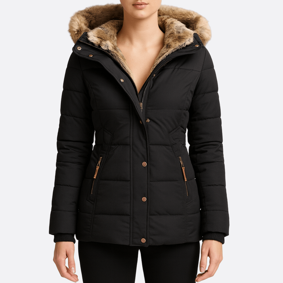 Rosgrove | Women - Warm Winter Puffer Parka Jacket - Cosy Style
