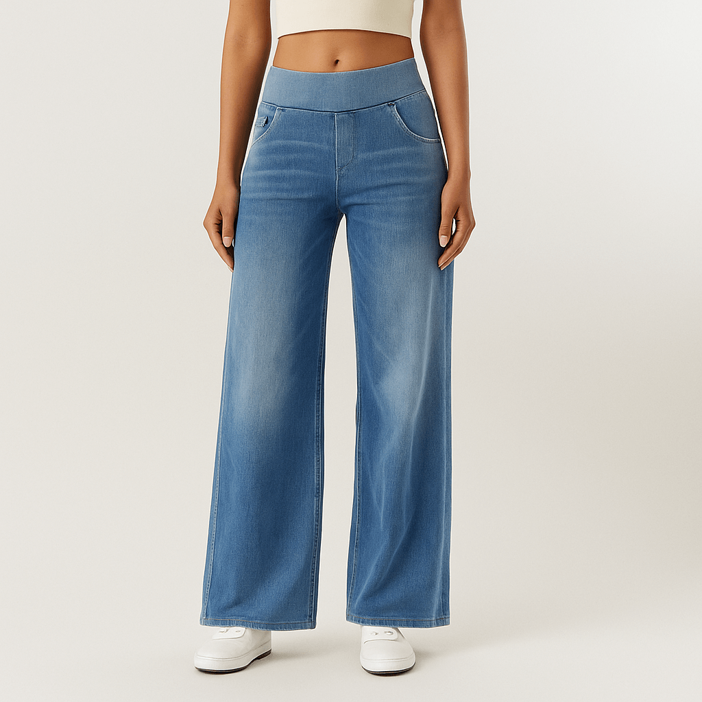 Rosgrove | Women - Wide Leg Jeans - Cotton Blend