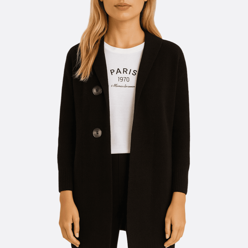 Rosgrove | Women - Wool Knit Long Cardigan – Relaxed Fit