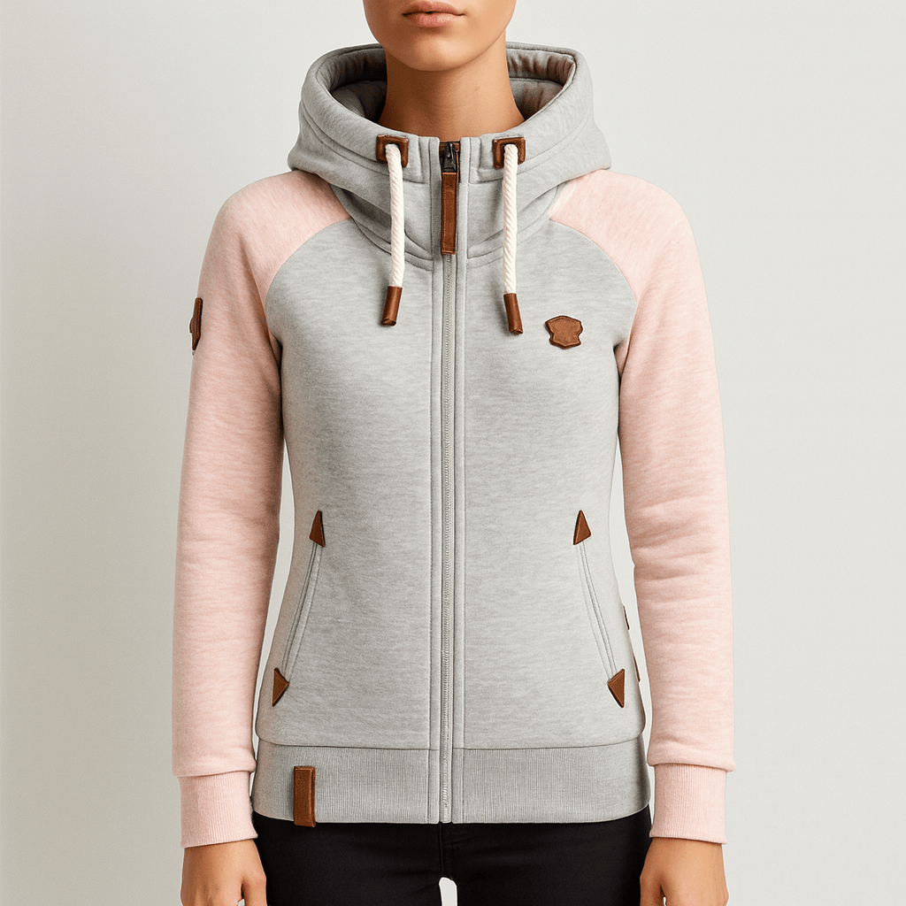 Rosgrove | Women - Zip-Up Knitted Hoodie - Long Sleeve