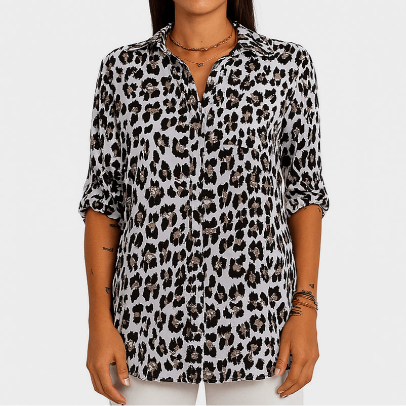 Rosgrove | Women - Blouse - Leopard Print - Trendy Look