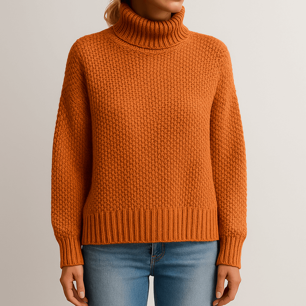 Rosgrove | Women - Knitted Jumper - Turtleneck Loose Fit