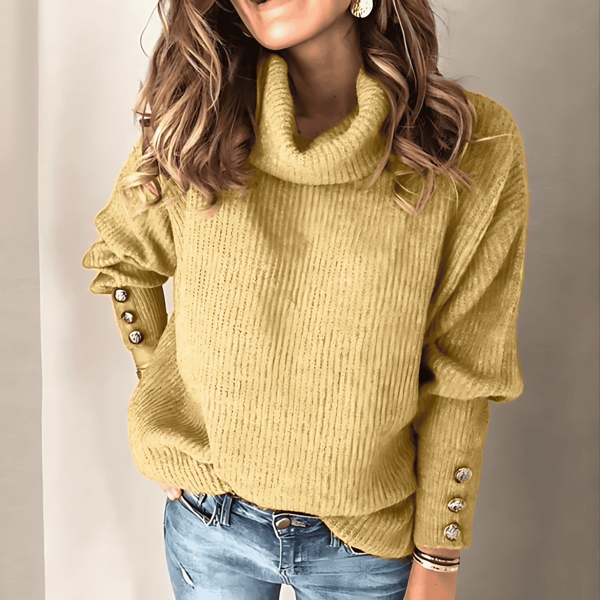 Rosgrove | Women - Light Turtleneck Pullover - Cosy Style